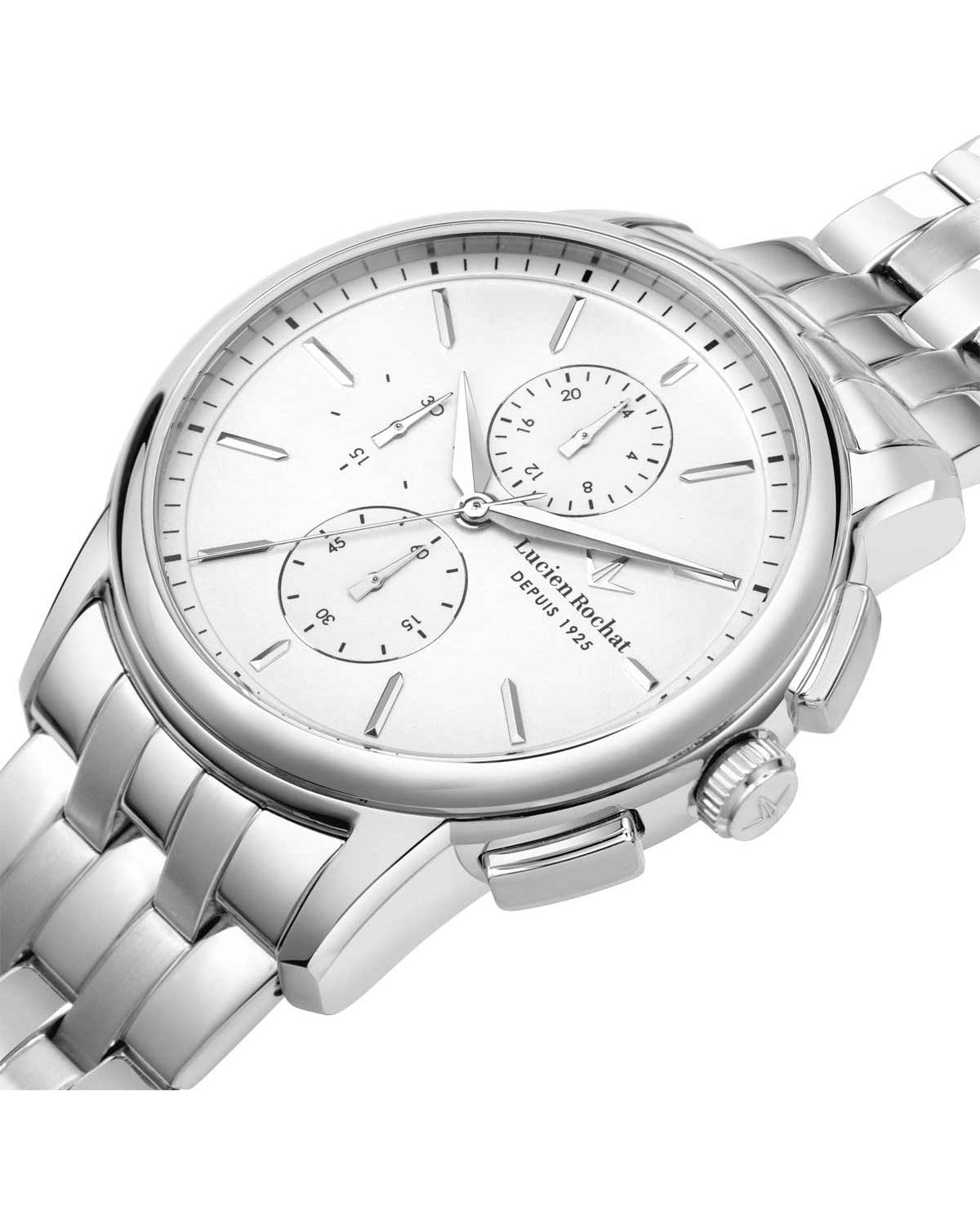 Ρολόι LUCIEN ROCHAT Iconic Chronograph Silver Stainless Steel Bracelet