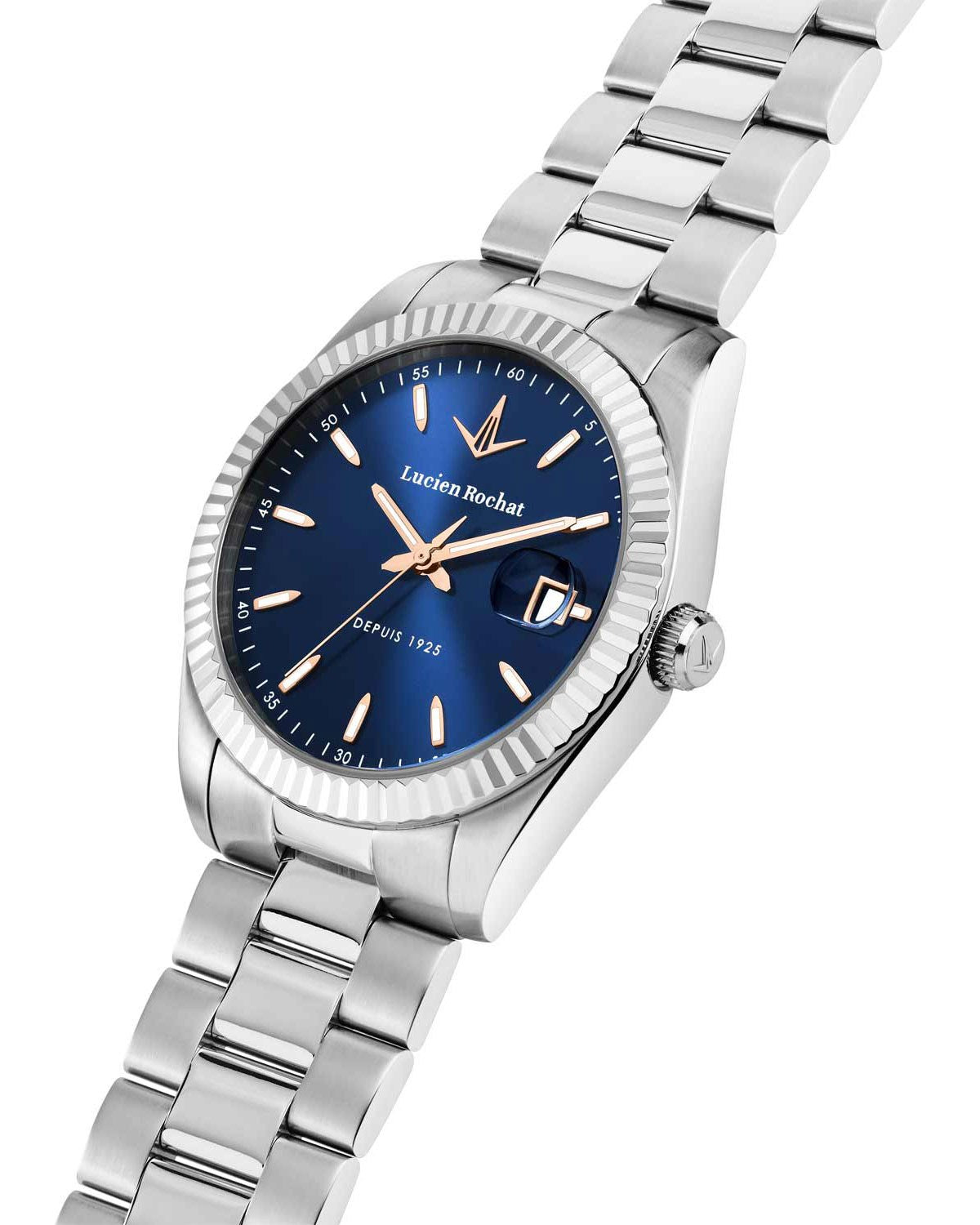 Ρολόι LUCIEN ROCHAT Bienne Silver Stainless Steel Bracelet