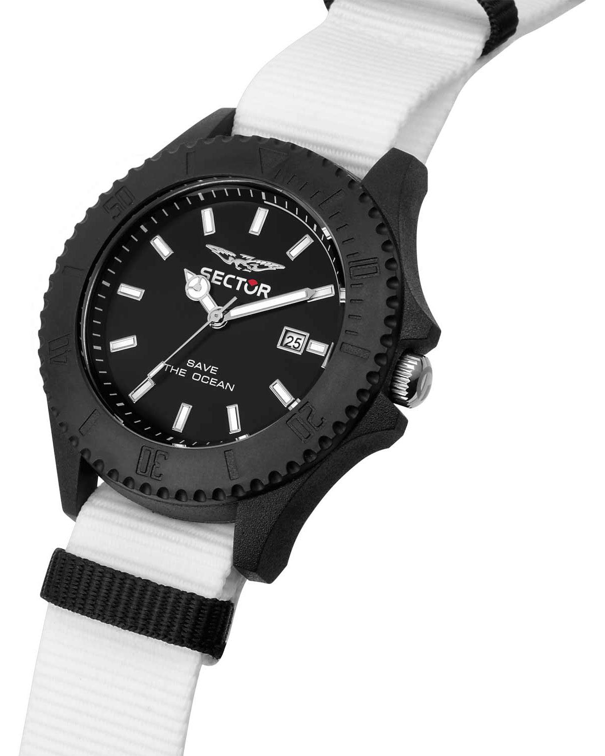 Ρολόι SECTOR Save The Ocean White Fabric Strap