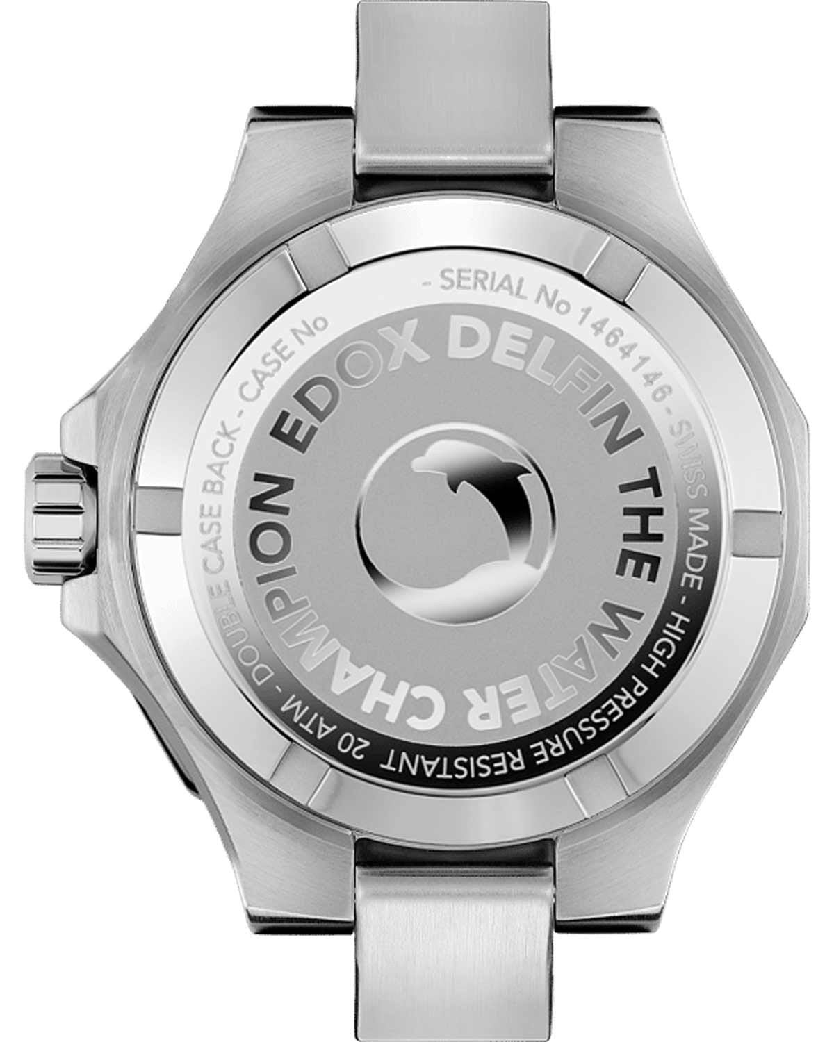 Ρολόι EDOX Delfin The Original Silver Stainless Steel Bracelet