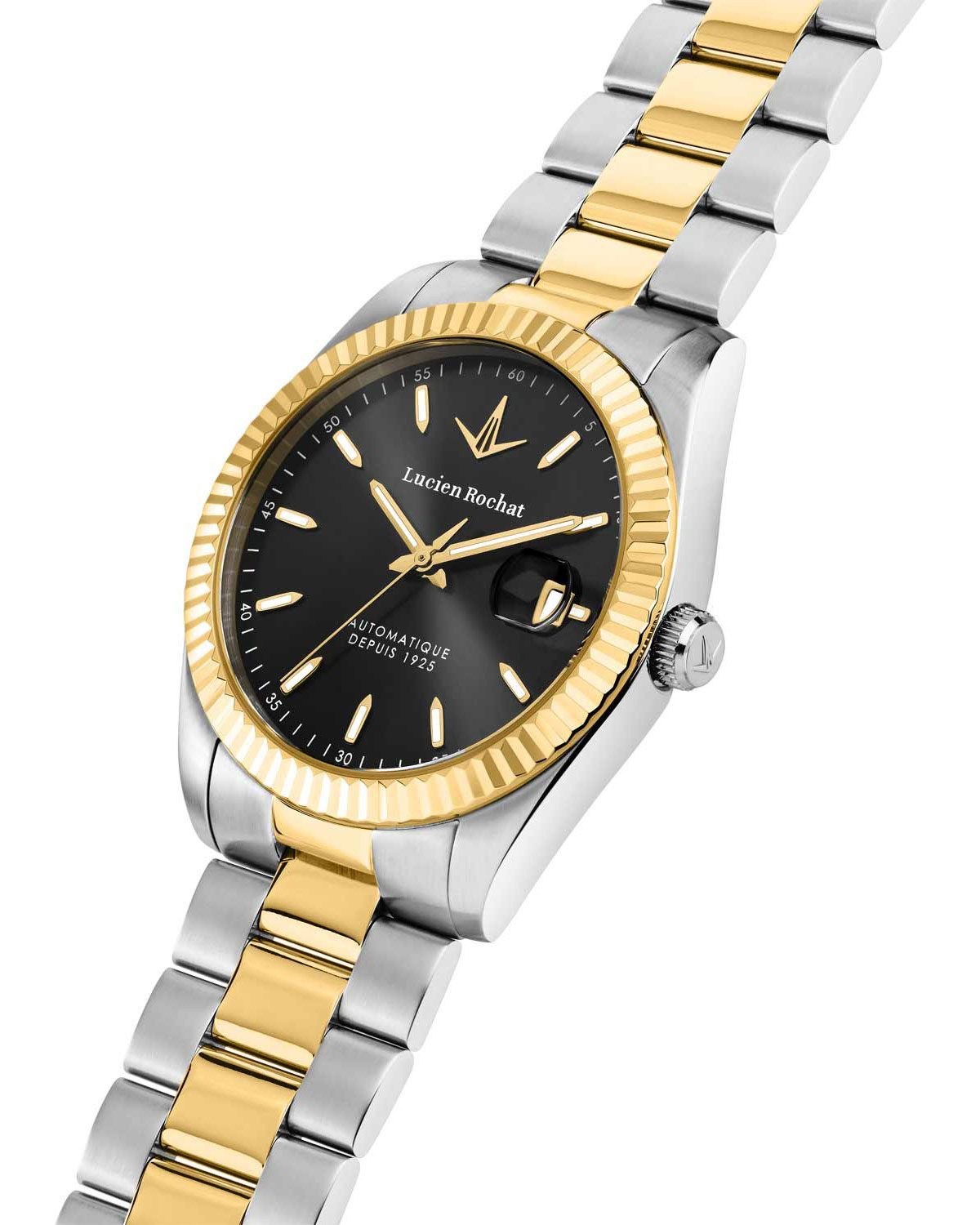 Ρολόι LUCIEN ROCHAT Bienne Automatic Two Tone Stainless Steel Bracelet