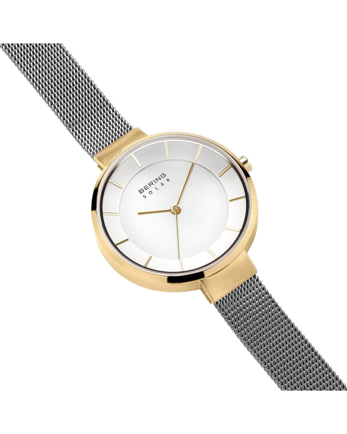 BERING Solar Grey Stainless Steel Bracelet