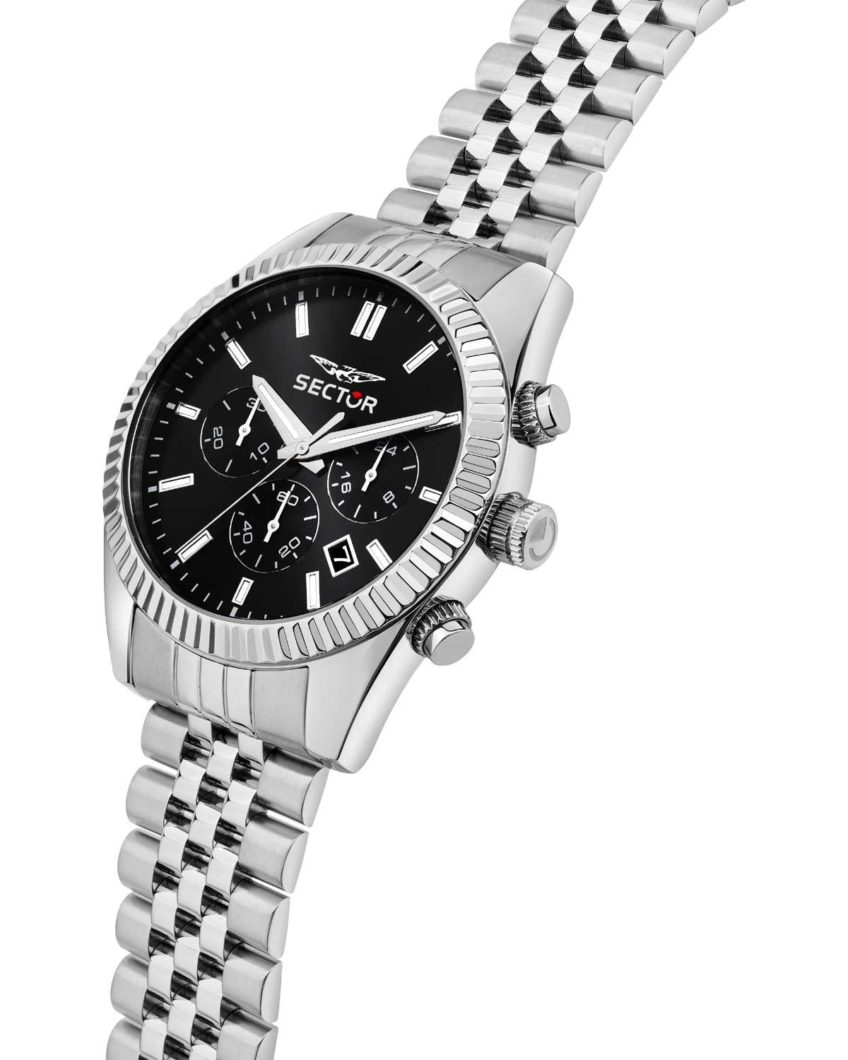 Ρολόι SECTOR 240 Chronograph Silver Stainless Steel Bracelet