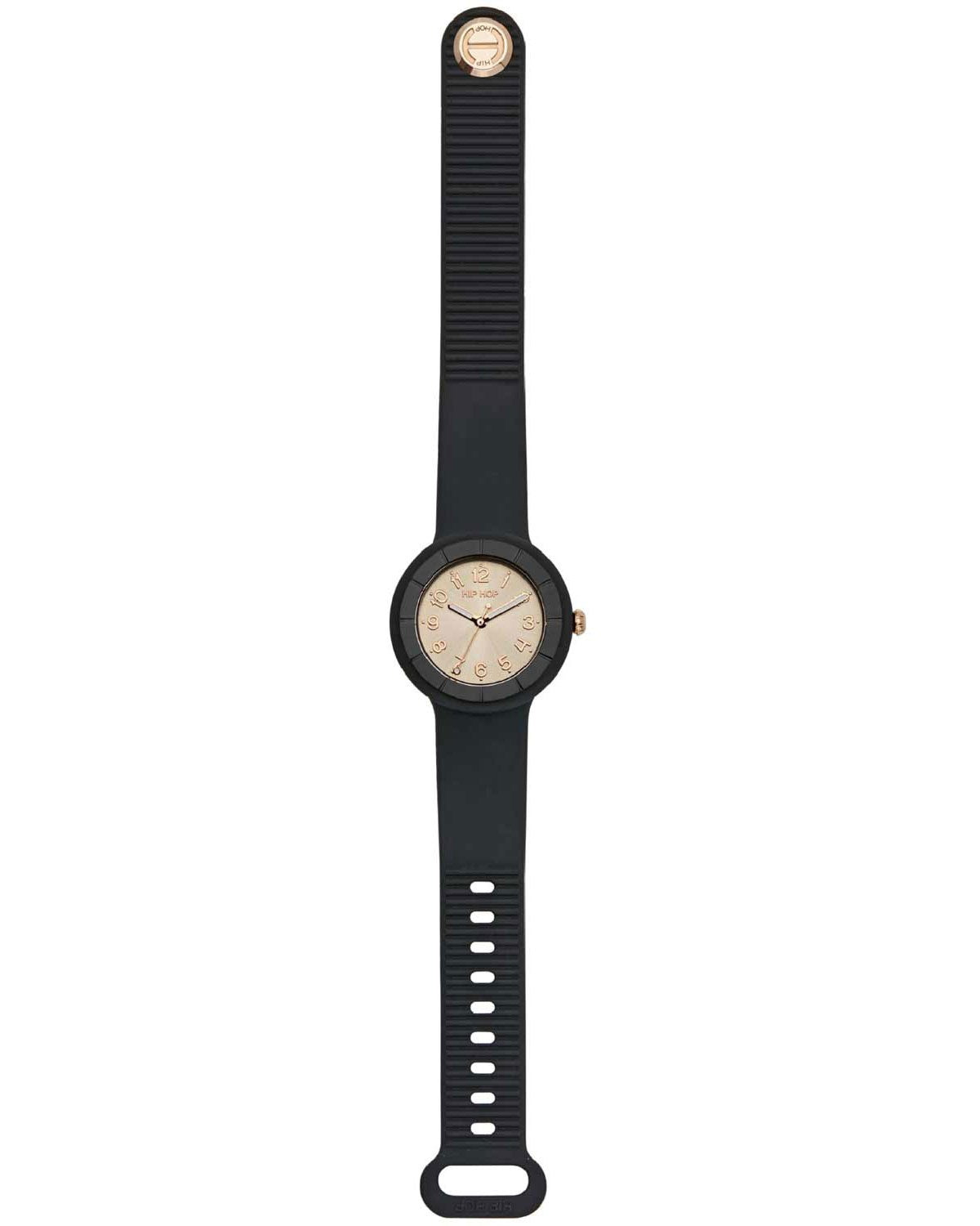 Ρολόι HIP HOP Hero.DOT Rose Night Black Silicone Strap