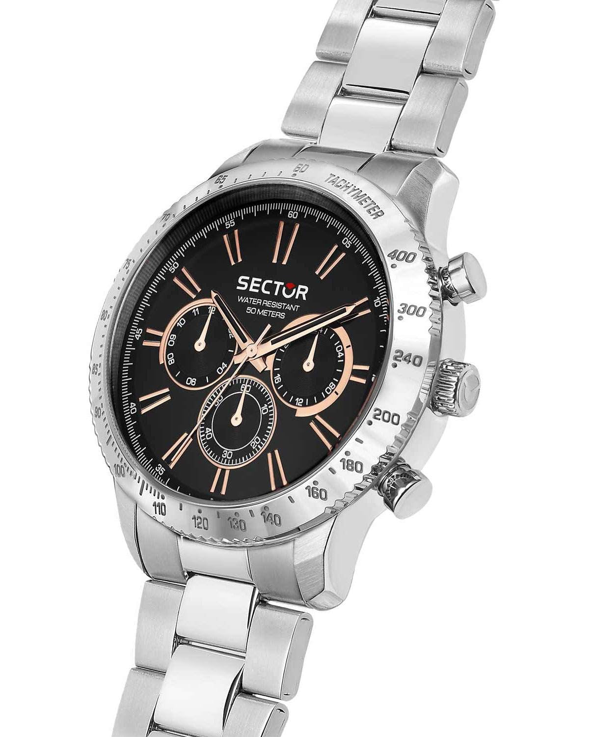 Ρολόι SECTOR 270 Chronograph Silver Stainless Steel Bracelet