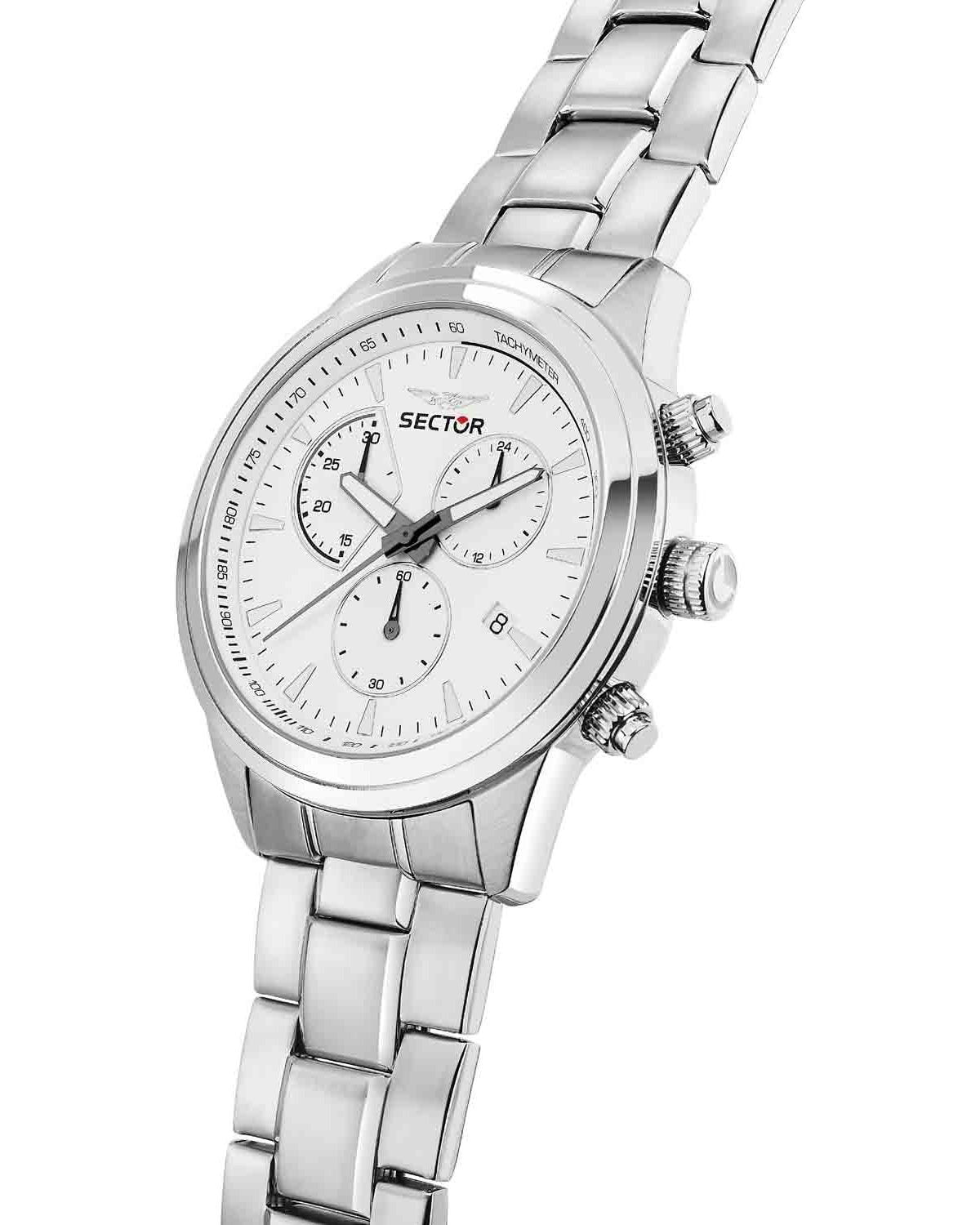 Ρολόι SECTOR 670 Chronograph Silver Stainless Steel Bracelet