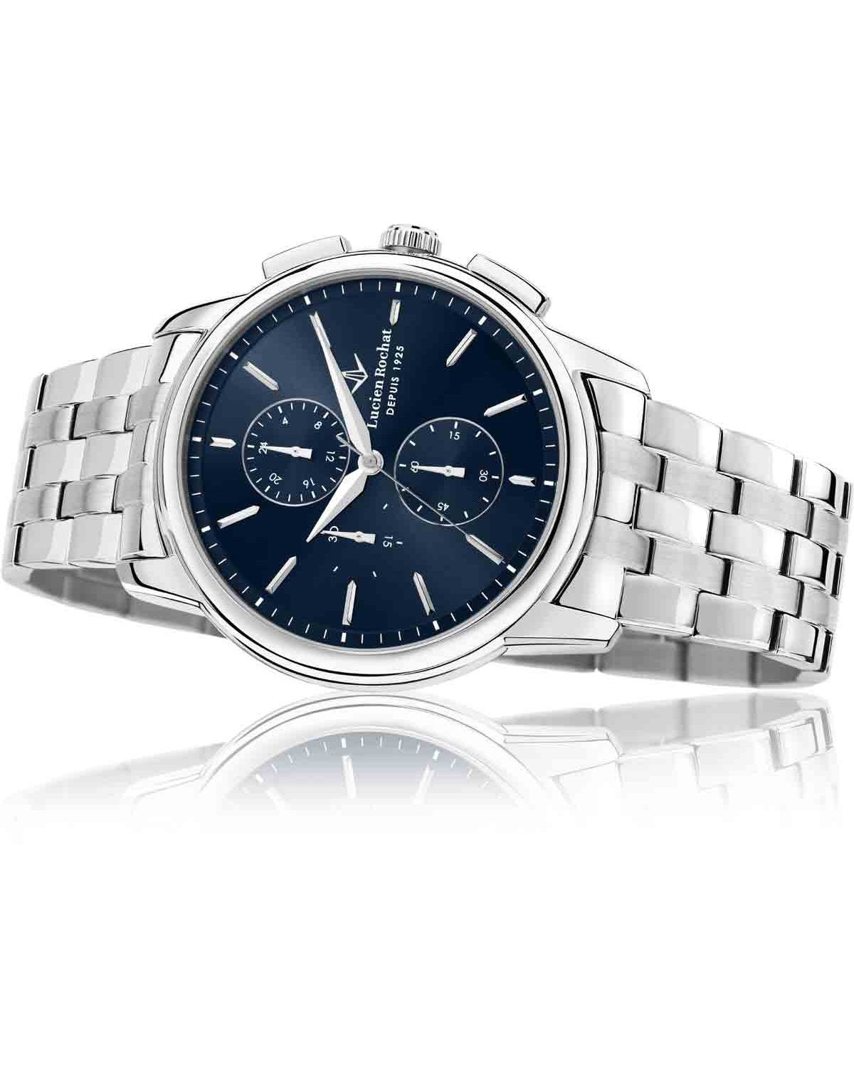 Ρολόι LUCIEN ROCHAT Iconic Chronograph Silver Stainless Steel Bracelet