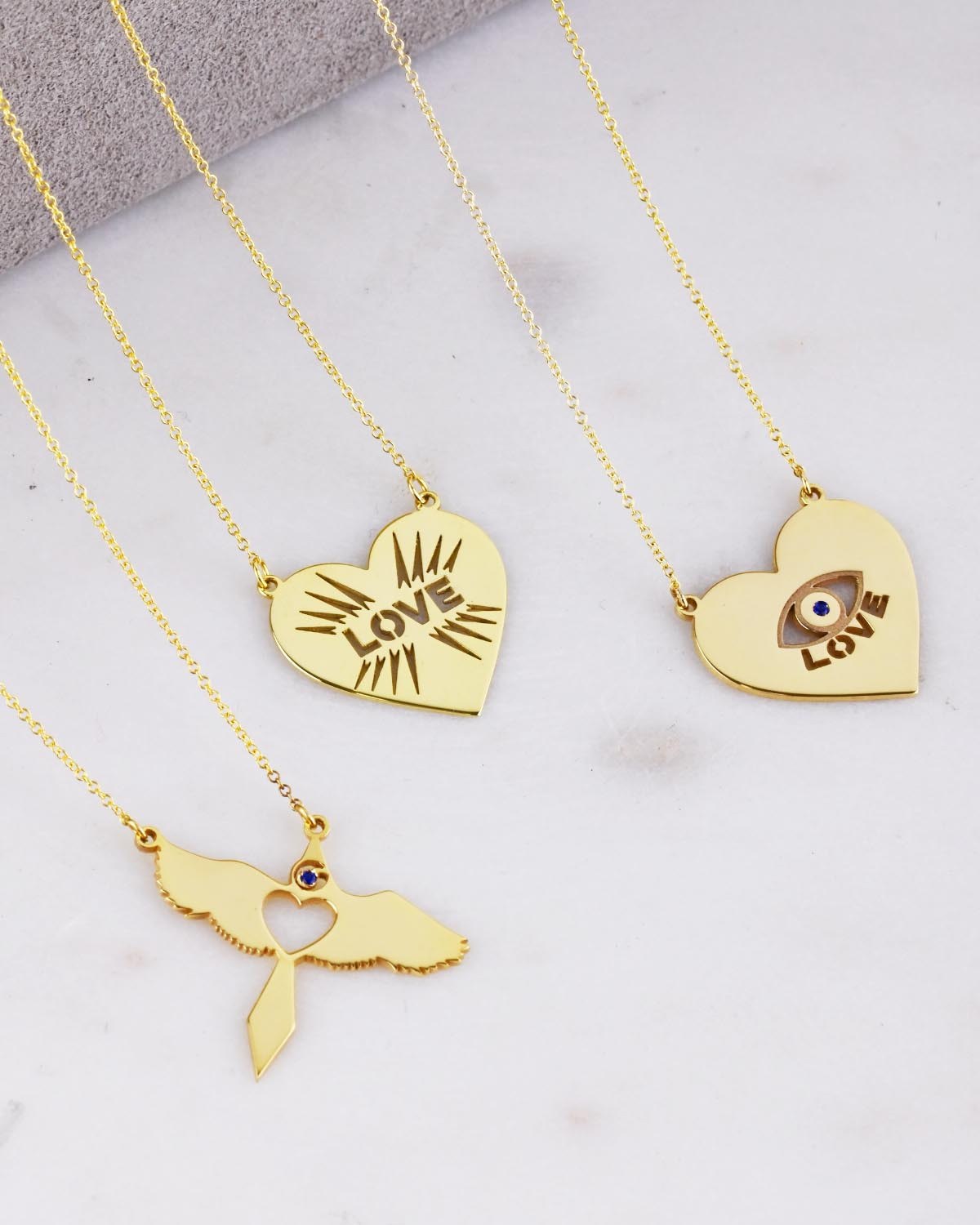 Κολιέ Love Bird από χρυσό 14Κ της σειράς FOREVER I SEE LOVE της SOLEDOR