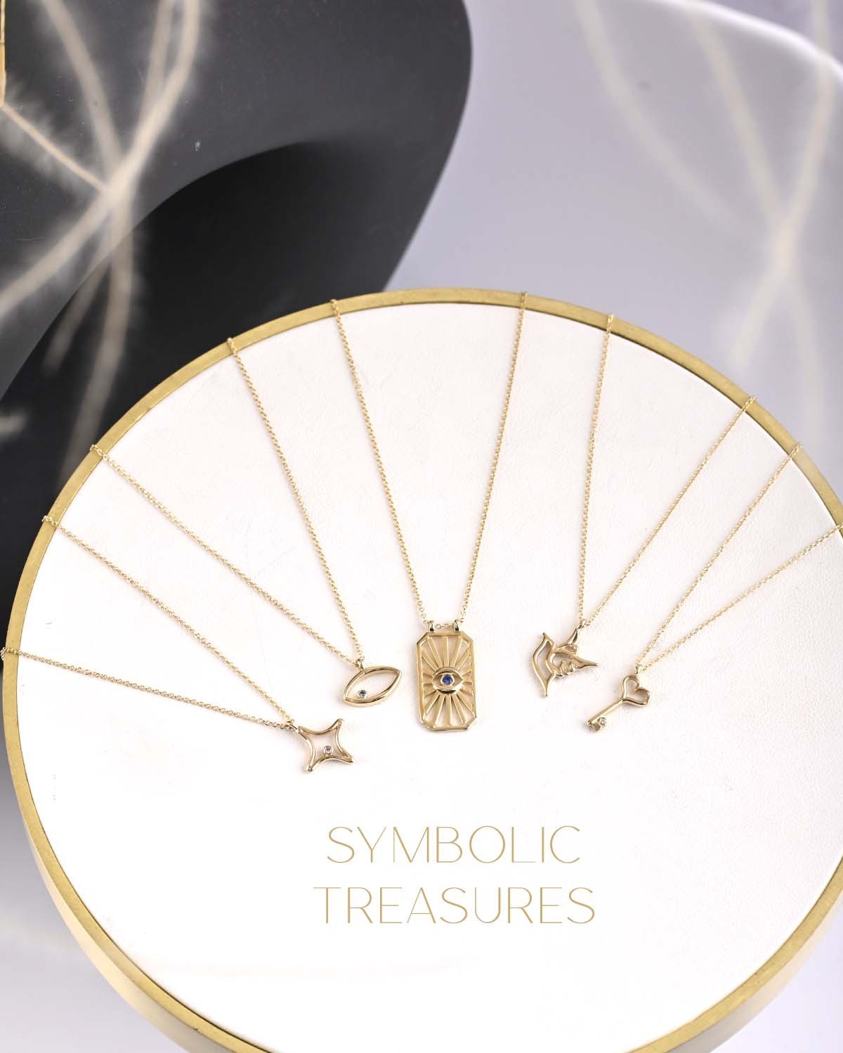 Κολιέ πουλί της SOLEDOR από χρυσό 14Κ της σειράς SYMBOLIC TREASURES