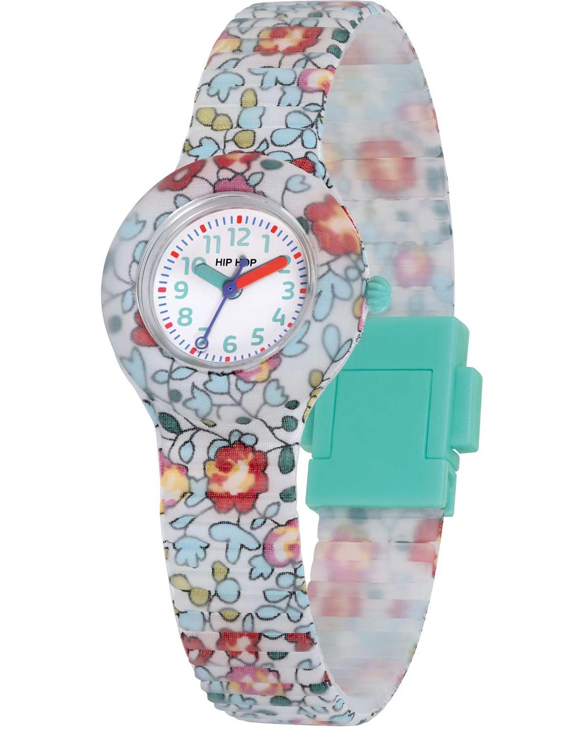 Παιδικό ρολόι HIP HOP Flower Power Green Multicolor Combined Materials Strap