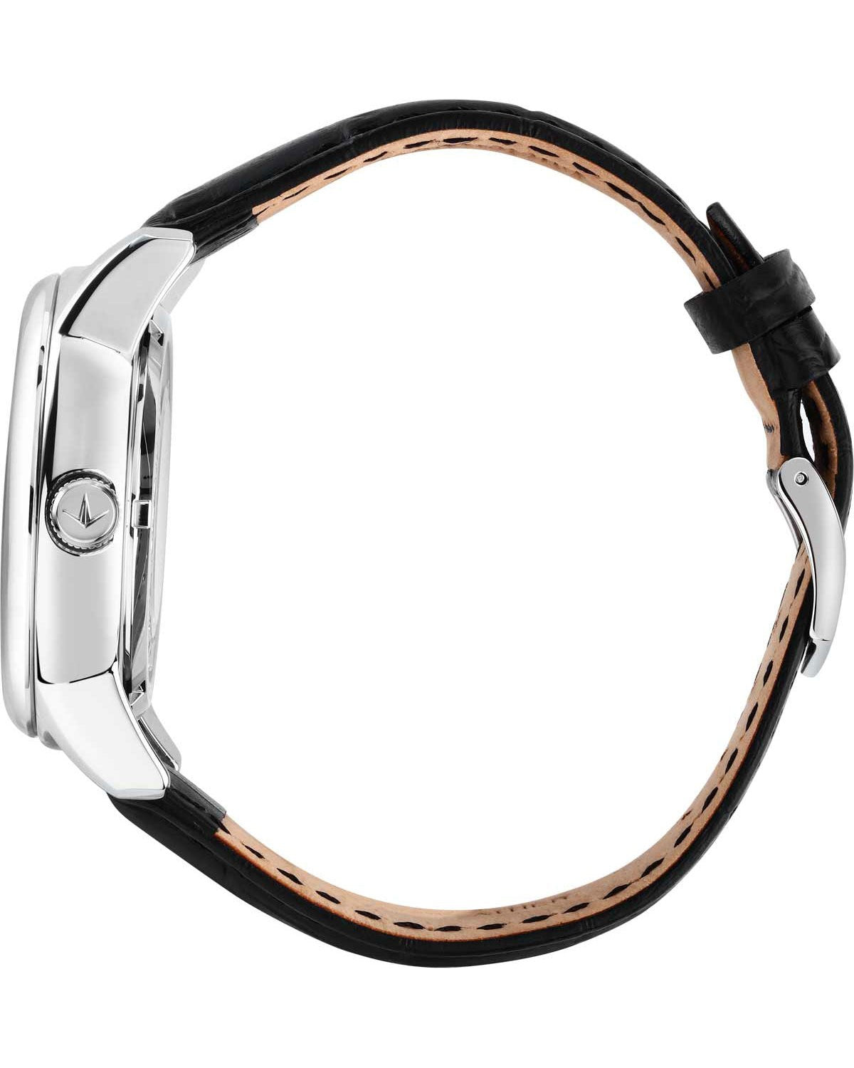 Ρολόι LUCIEN ROCHAT Iconic Automatic Black Leather Strap