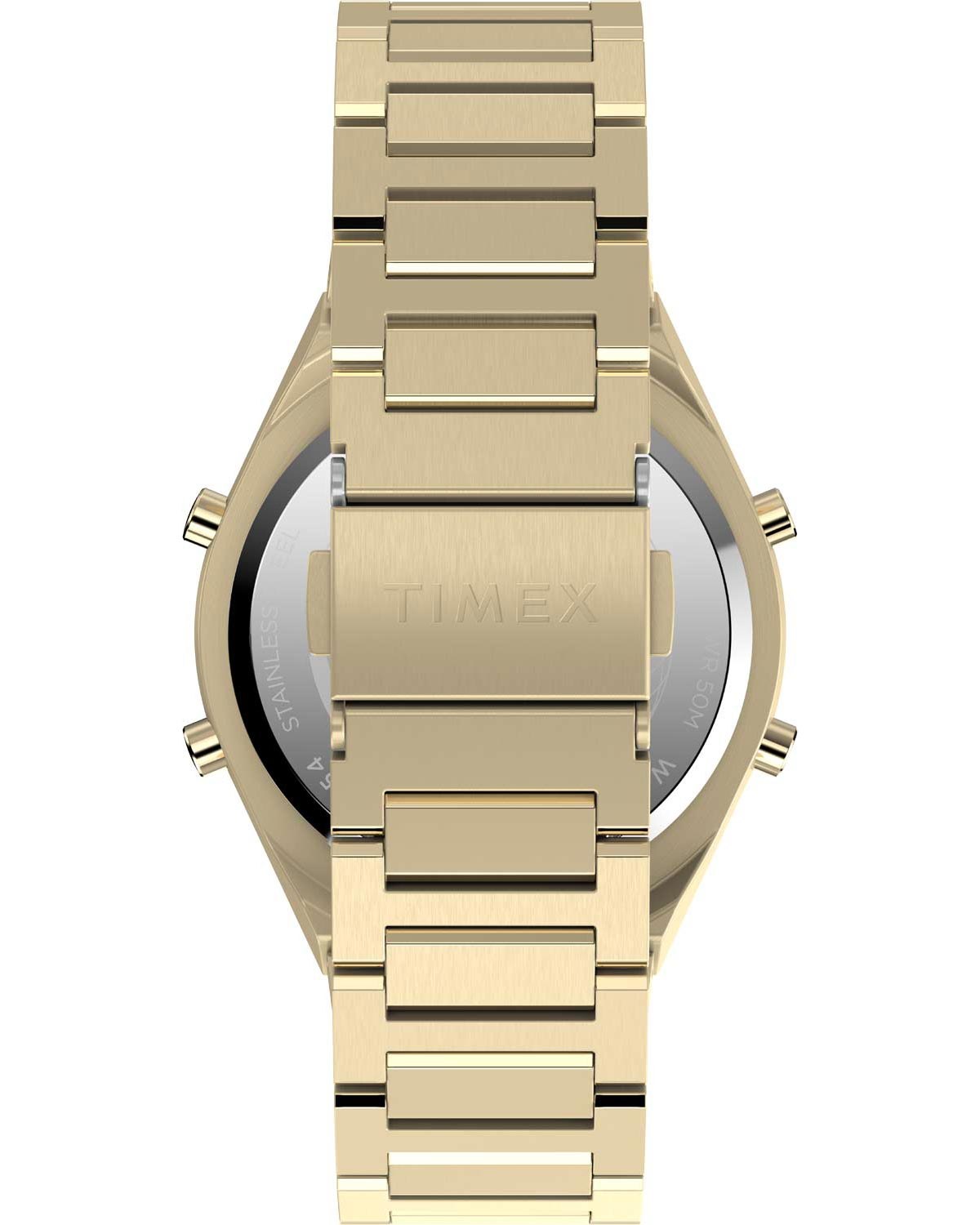 Ρολόι TIMEX Q Timex Chronograph Gold Stainless Steel Bracelet