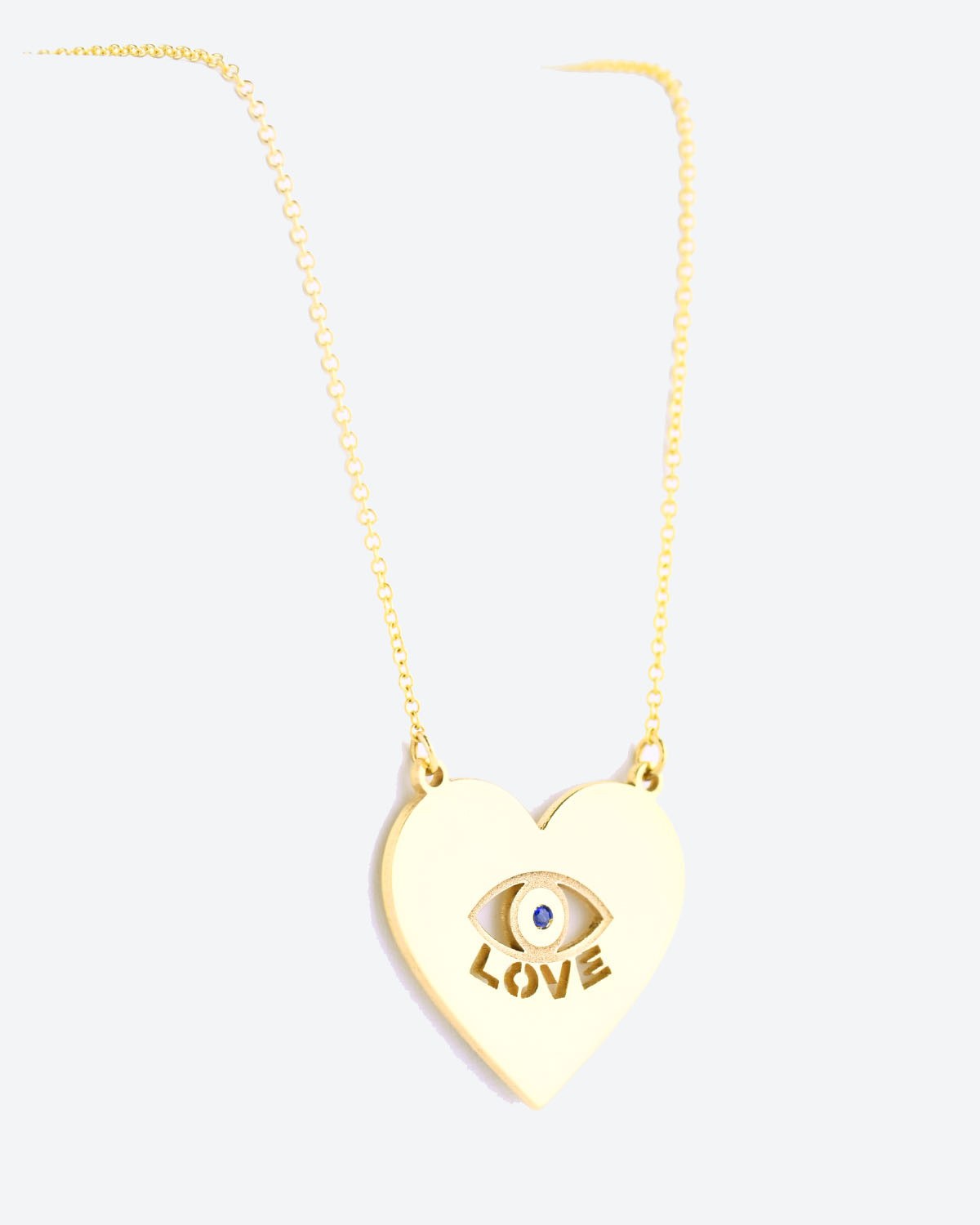 Κολιέ Eye Love από χρυσό 14Κ της σειράς FOREVER I SEE LOVE της SOLEDOR