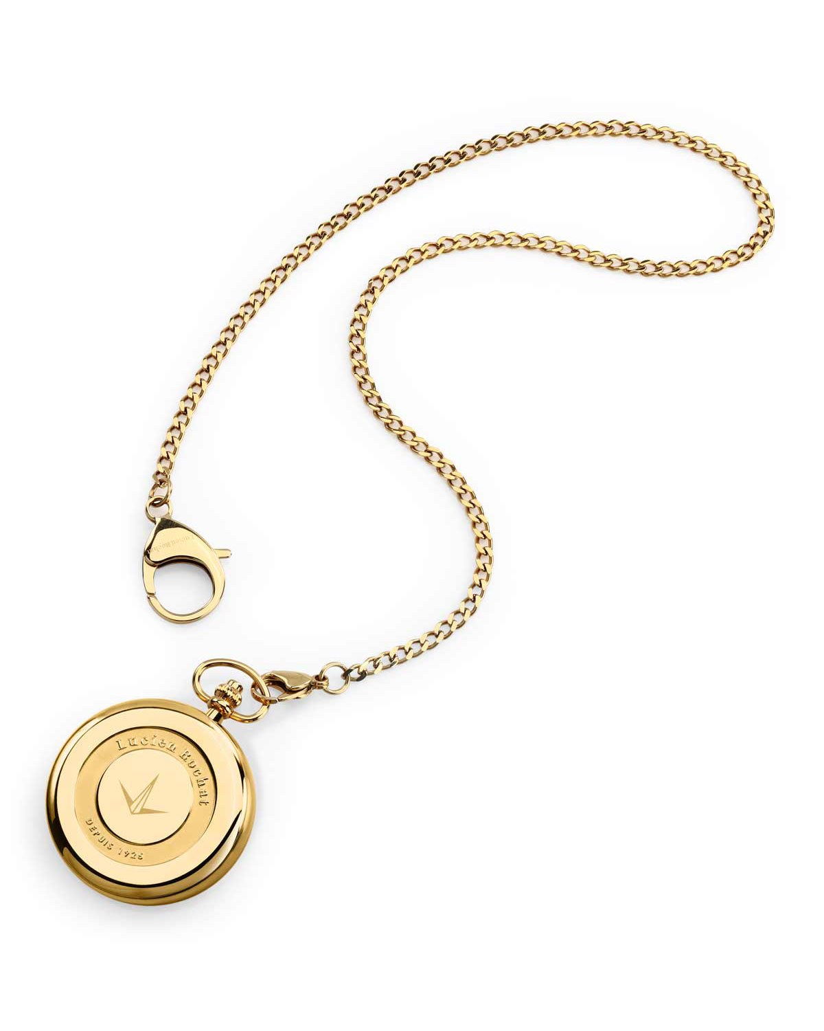 Ρολόι τσέπης LUCIEN ROCHAT Heritage Automatic Gold Stainless Steel Chain