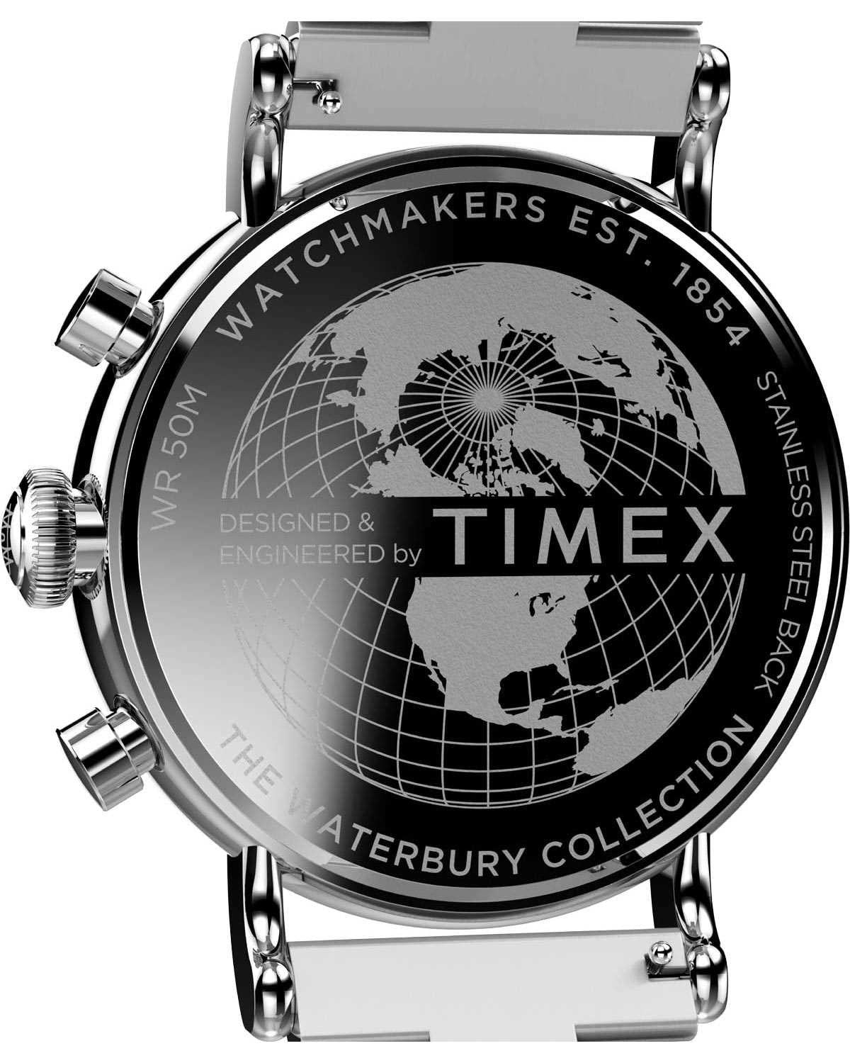 Ρολόι TIMEX Waterbury Traditional Chronograph Silver Stainless Steel Bracelet