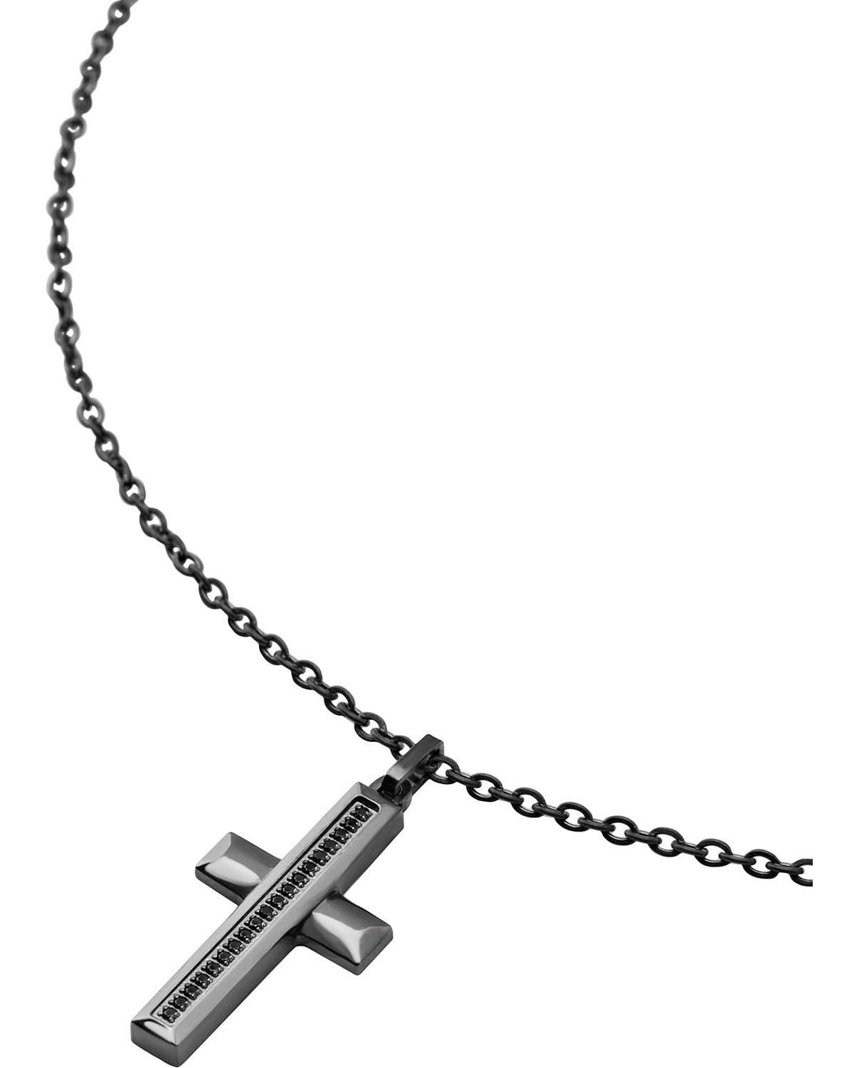 Σταυρός BREIL Tag and Cross από ανοξείδωτο ατσάλι με ζιργκόν