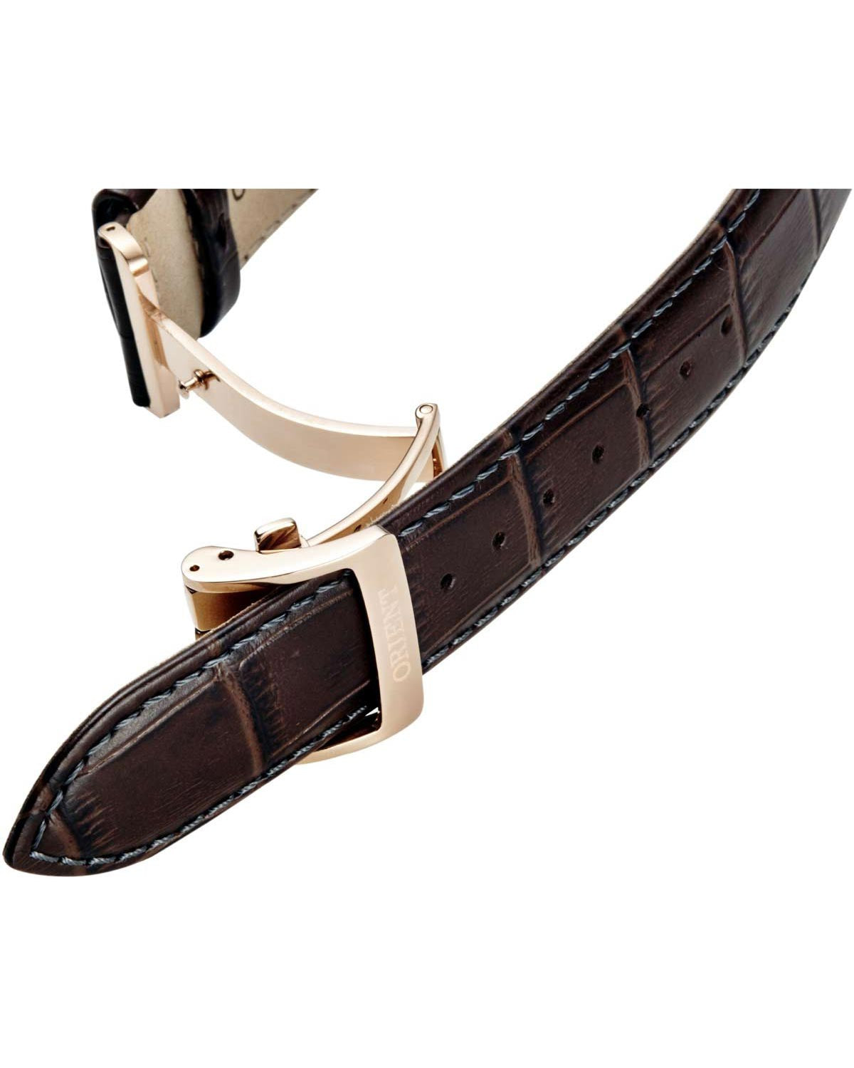 Ρολόι ORIENT Classic Sun and Moon Automatic Brown Leather Strap