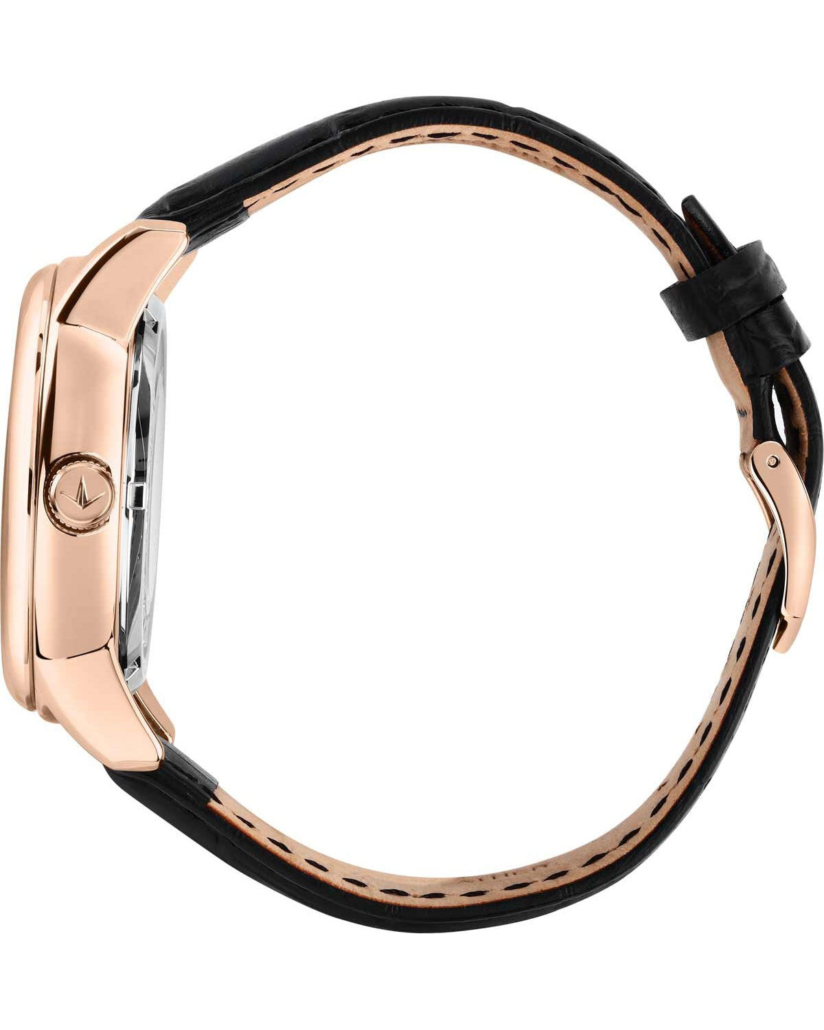Ρολόι LUCIEN ROCHAT Iconic Automatic Black Leather Strap