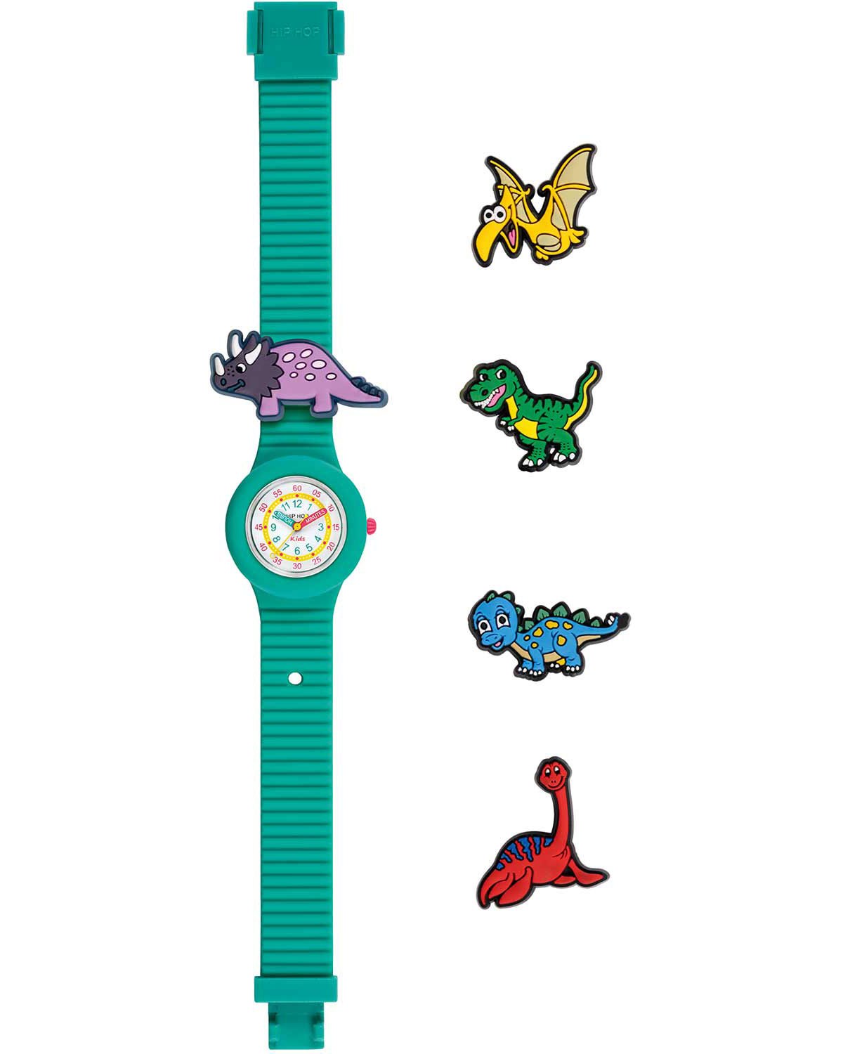 Παιδικό ρολόι HIP HOP PinTastic! Dinoroar Green Silicone Strap