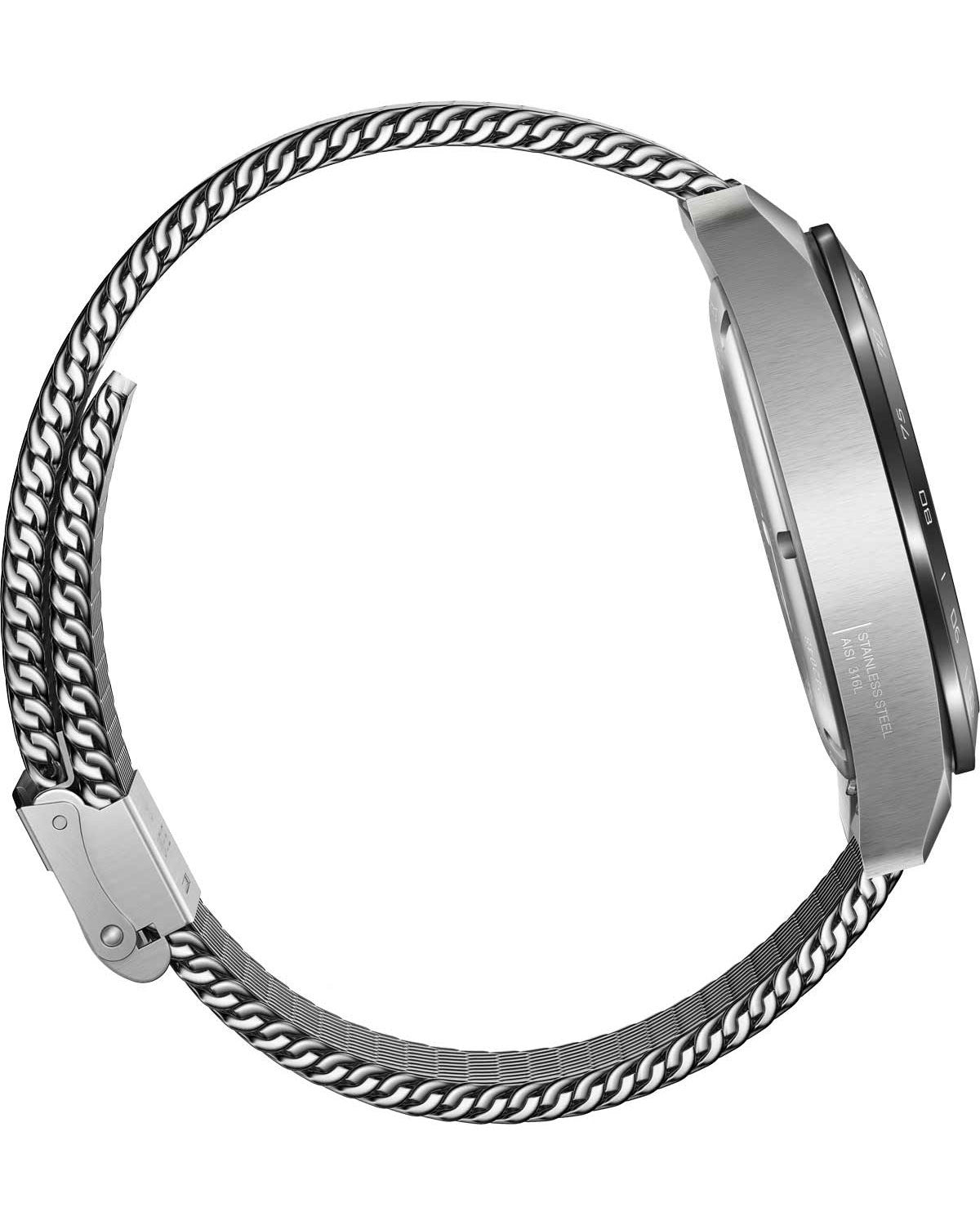 Ανδρικό ρολόι VICTORINOX Swiss Army με χρονογράφο και ασημί ατσάλινο μπρασελέ