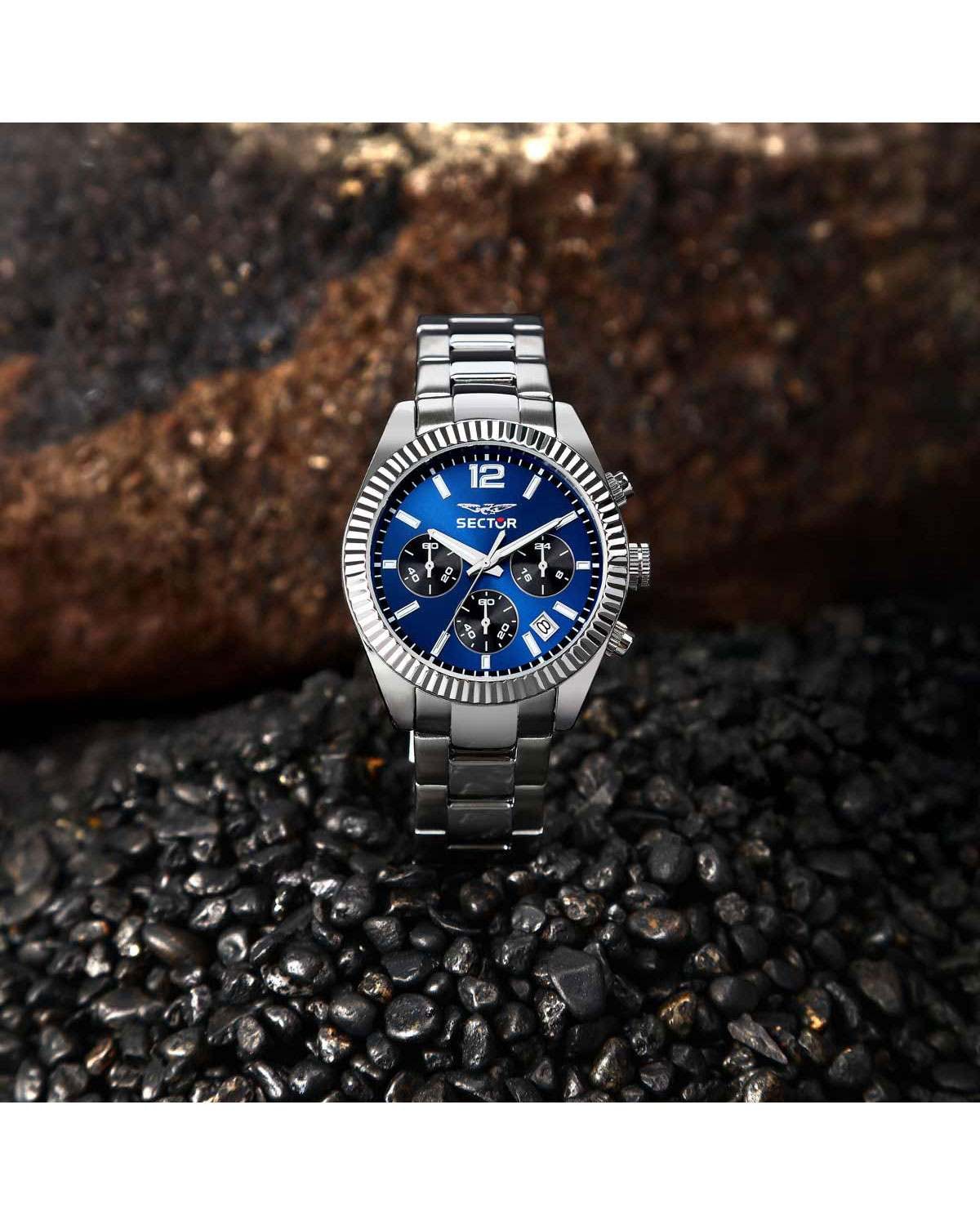 Ρολόι SECTOR 240 Chronograph Silver Stainless Steel Bracelet