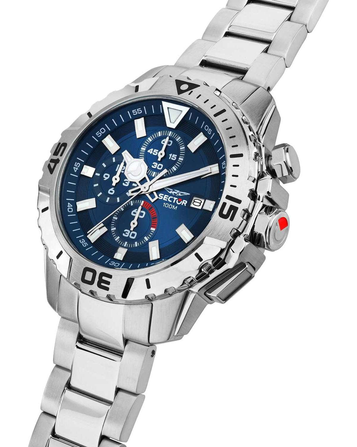 Ρολόι SECTOR Legend Chronograph Silver Stainless Steel Bracelet