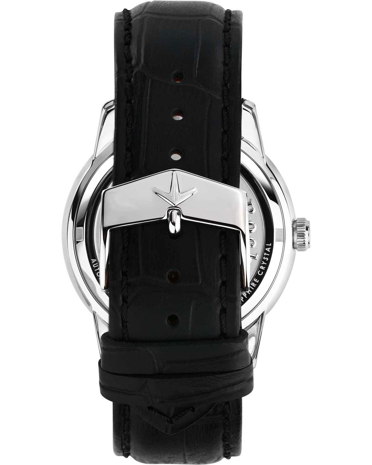 Ρολόι LUCIEN ROCHAT Iconic Automatic Black Leather Strap