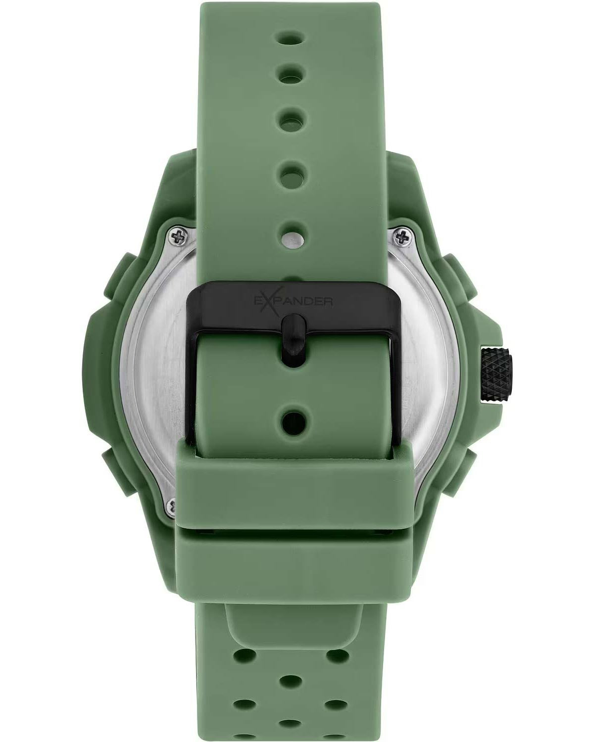 Ρολόι SECTOR EX-48 Dual Time Chronograph Green Silicone Strap