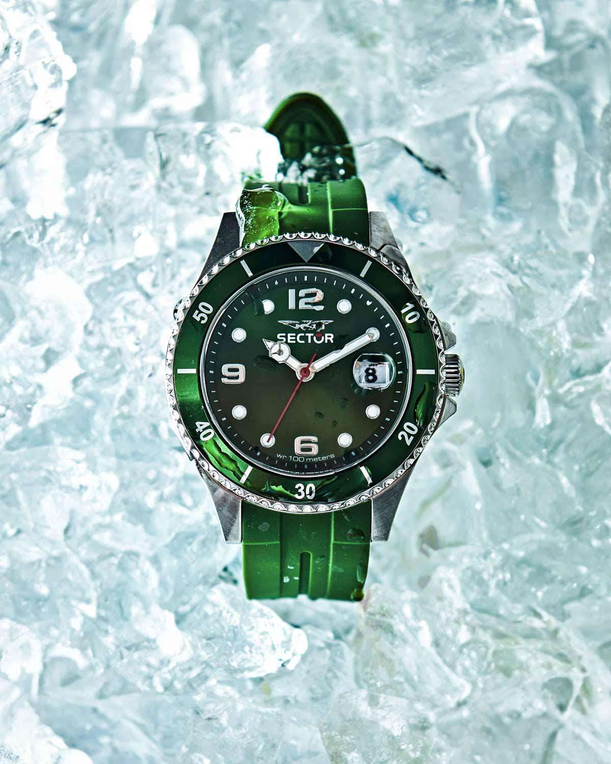 Ρολόι SECTOR 230 Green Plastic Strap