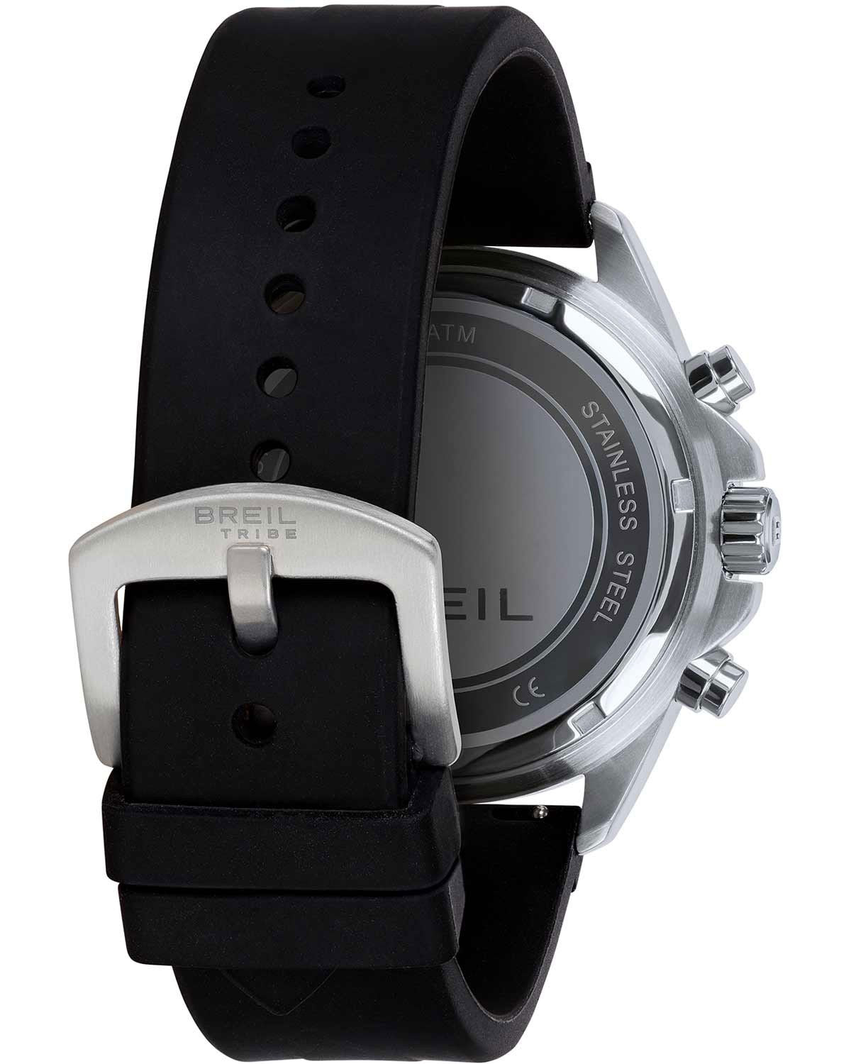 Ρολόι BREIL Tribe Stand Guard Chronograph Black Silicone Strap