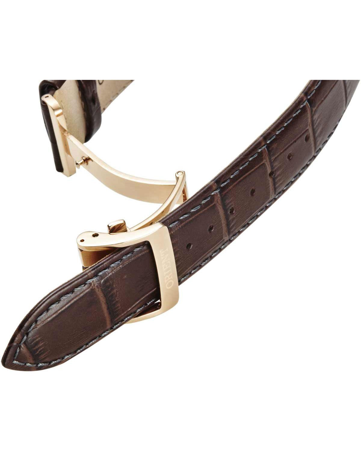 Ρολόι ORIENT Classic Sun and Moon Automatic Brown Leather Strap