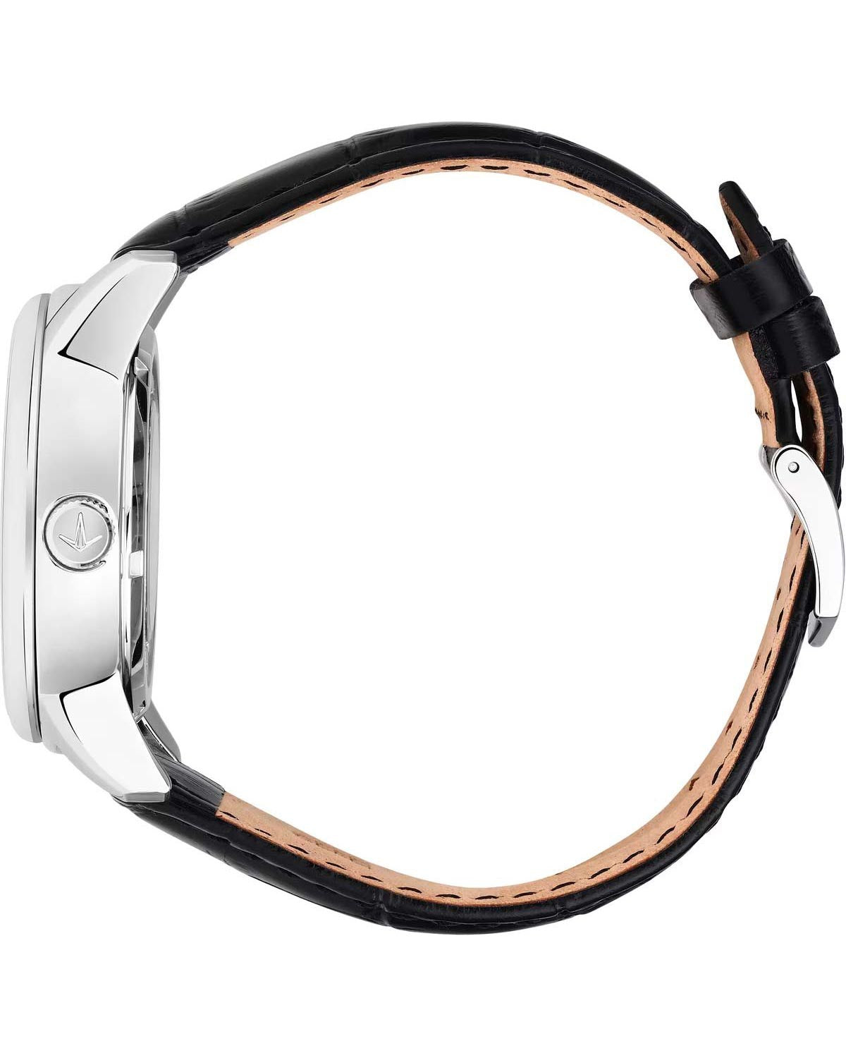 Ρολόι LUCIEN ROCHAT Iconic Automatic Black Leather Strap