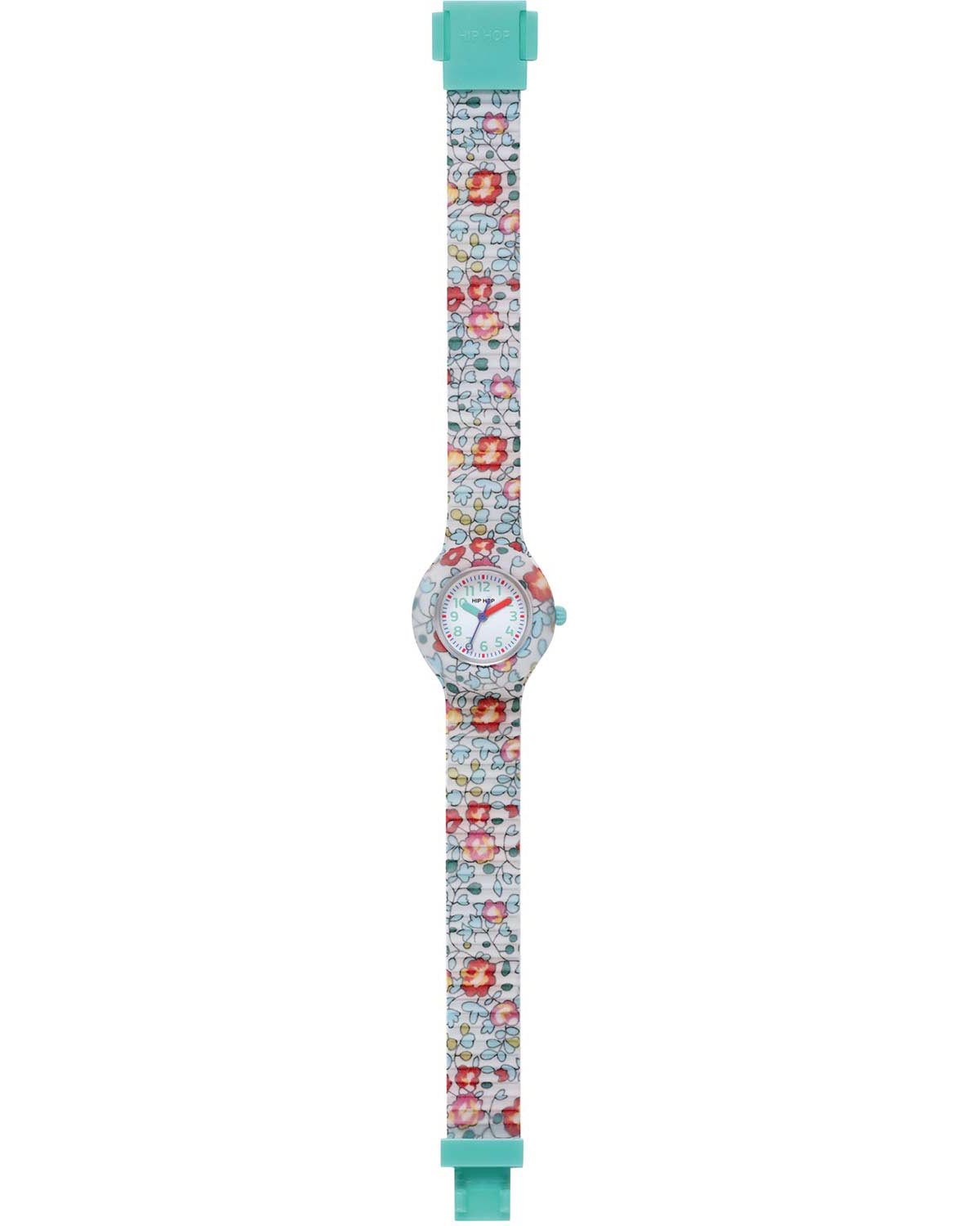 Παιδικό ρολόι HIP HOP Flower Power Green Multicolor Combined Materials Strap