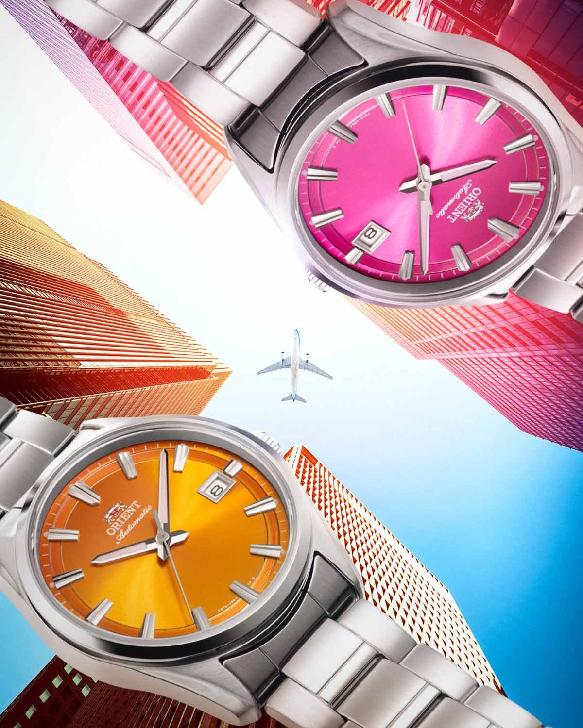 Ρολόι ORIENT Contemporary Stretto αυτόματο με μπρασελέ από ανοξείδωτο ατσάλι