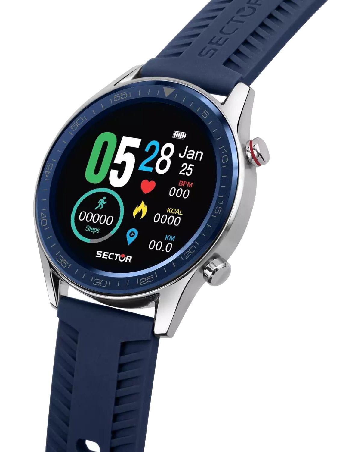 Ρολόι SECTOR S-02 Smartwatch Blue Silicone Strap