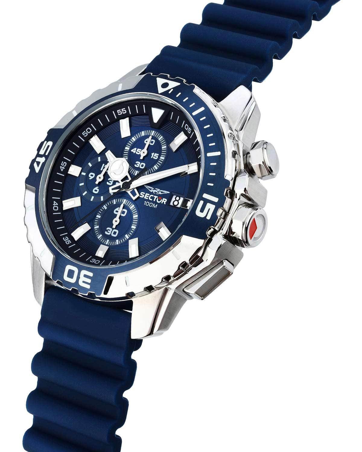 Ρολόι SECTOR Legend Chronograph Blue Plastic Strap