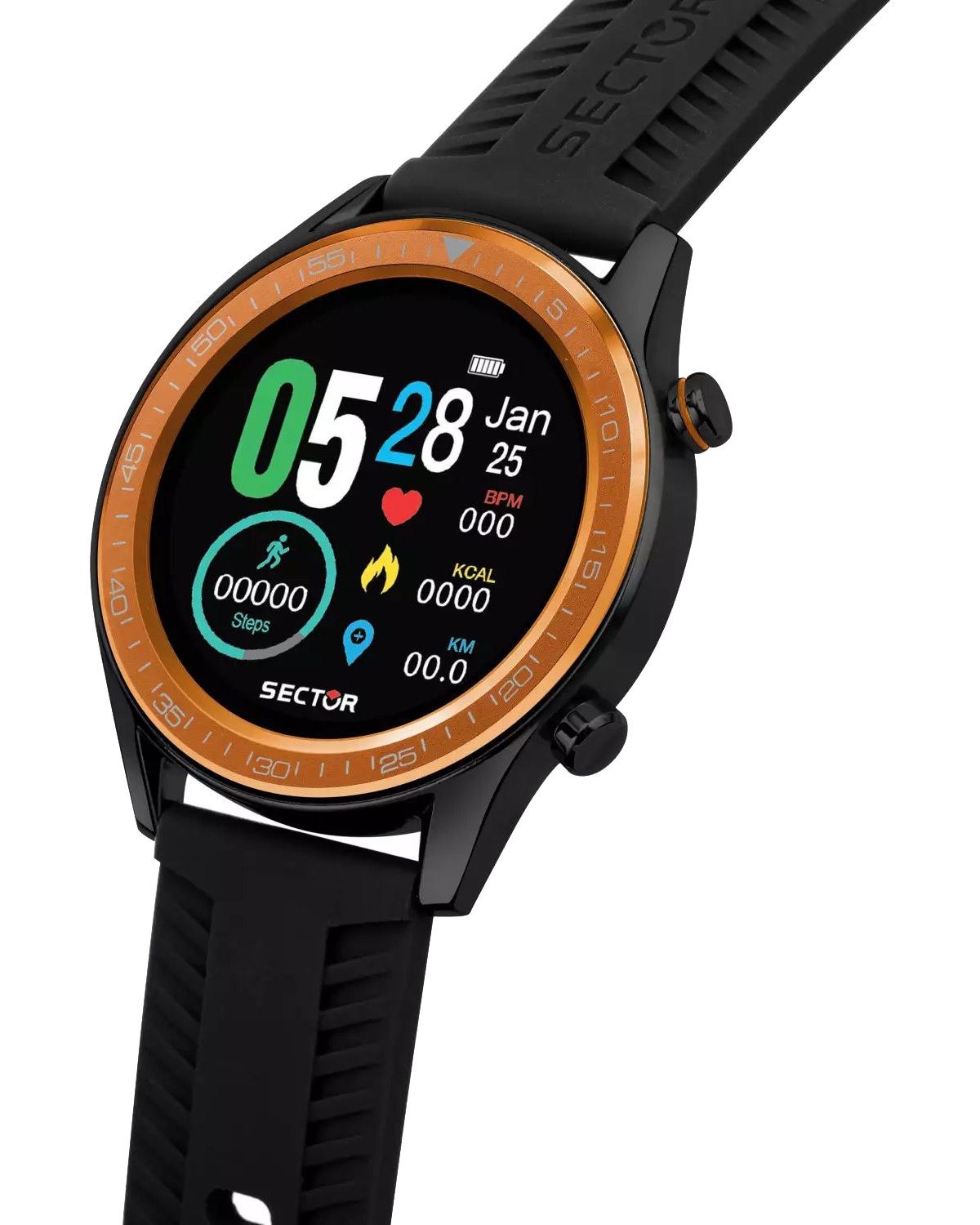 Ρολόι SECTOR S-02 Smartwatch Black Silicone Strap