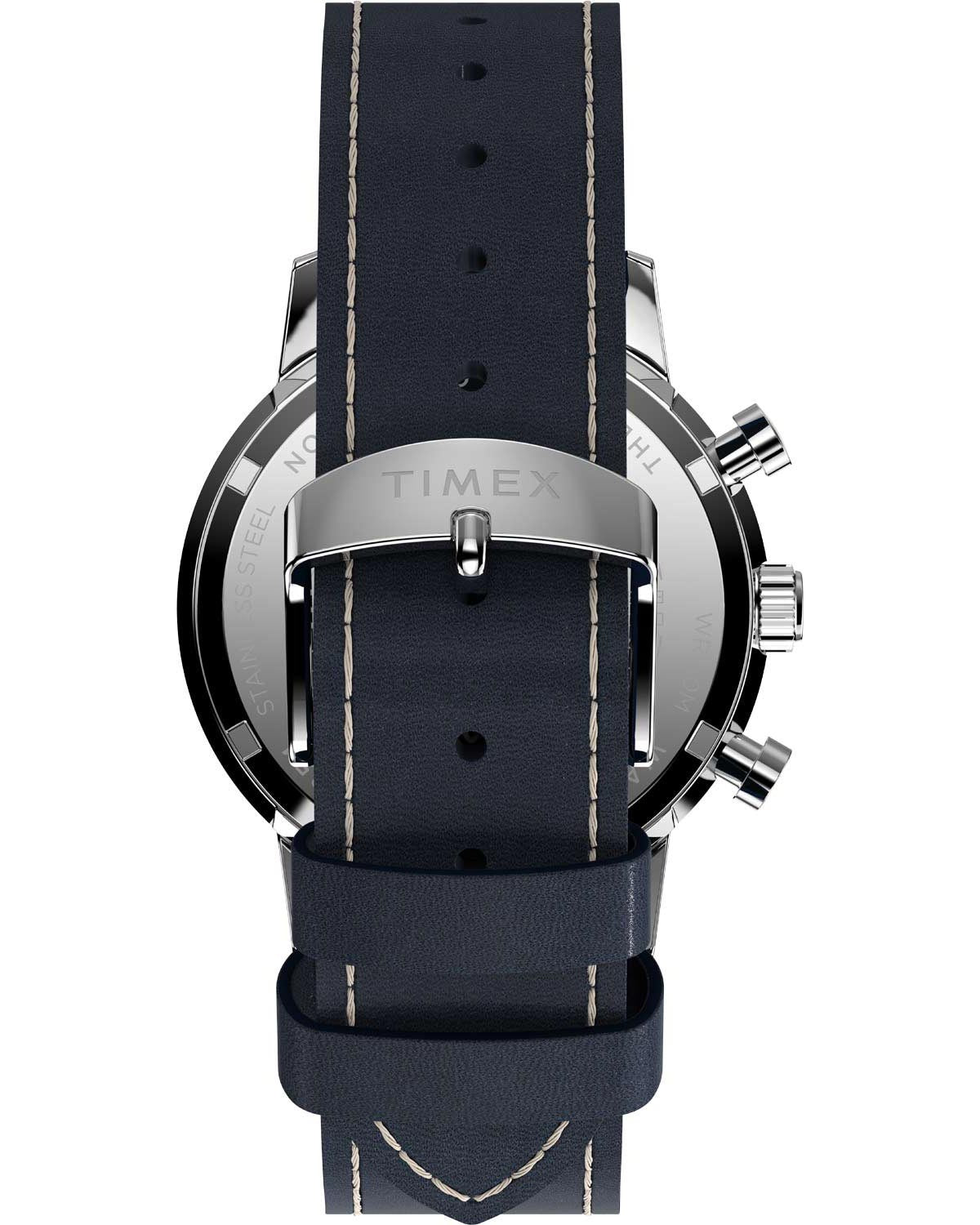 Ρολόι TIMEX Marlin Chronograph Blue Leather Strap