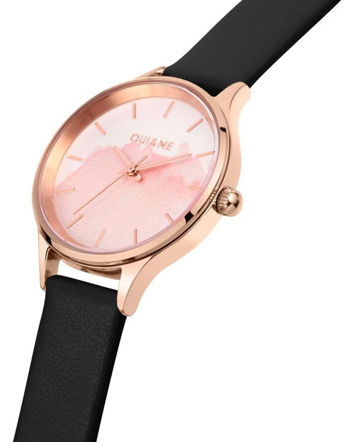 Ρολόι OUI&ME Bichette Black Leather Strap
