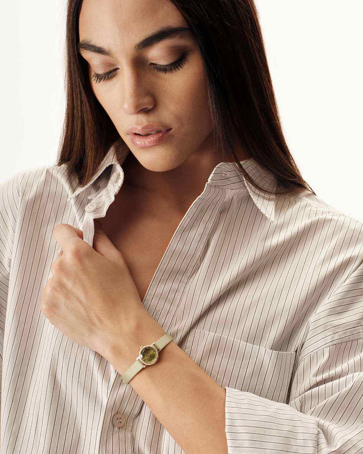 Ρολόι BREIL Darling Green Combined Materials Strap Gift Set