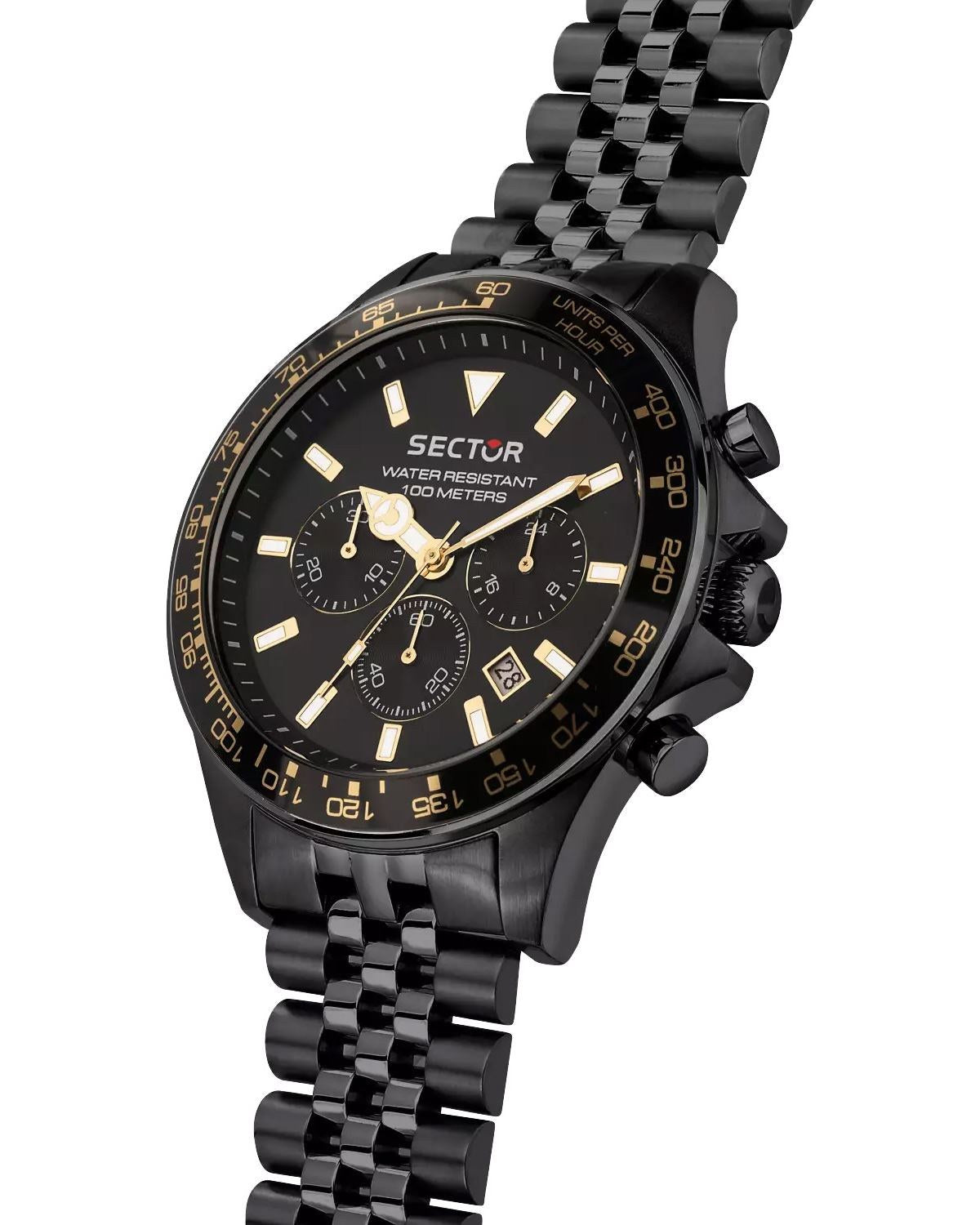 Ρολόι SECTOR 230 Chronograph Black Metallic Bracelet
