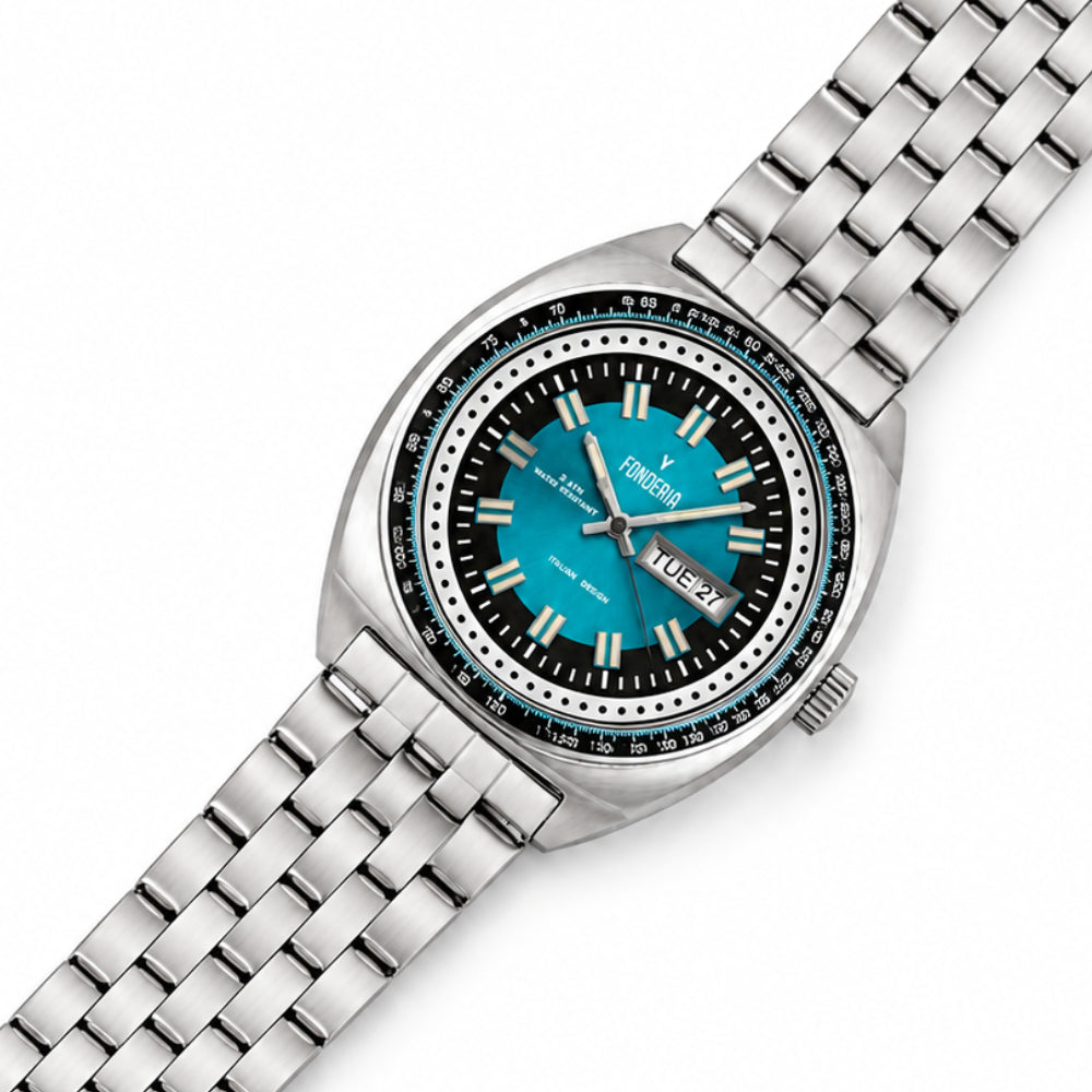 Fonderia The Gambler Blue Daydate Bracelet P-7A004UB2