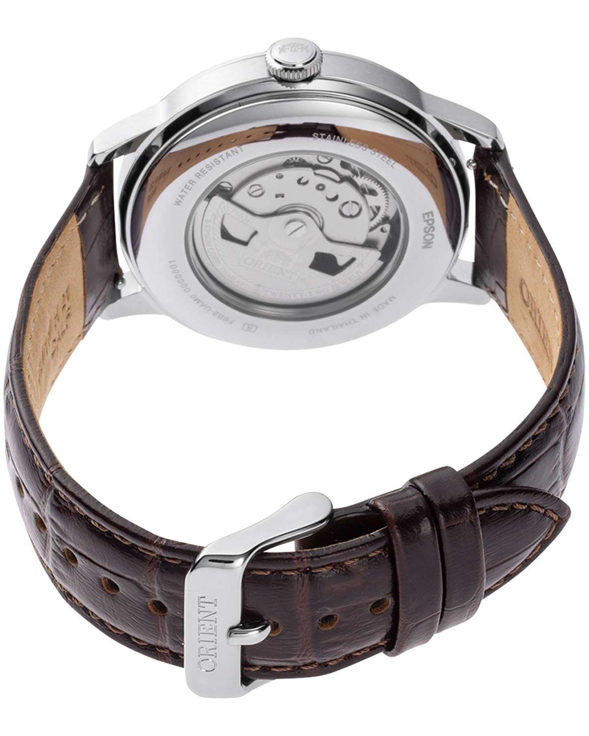 Ρολόι ORIENT Classic Sun and Moon Automatic Brown Leather Strap