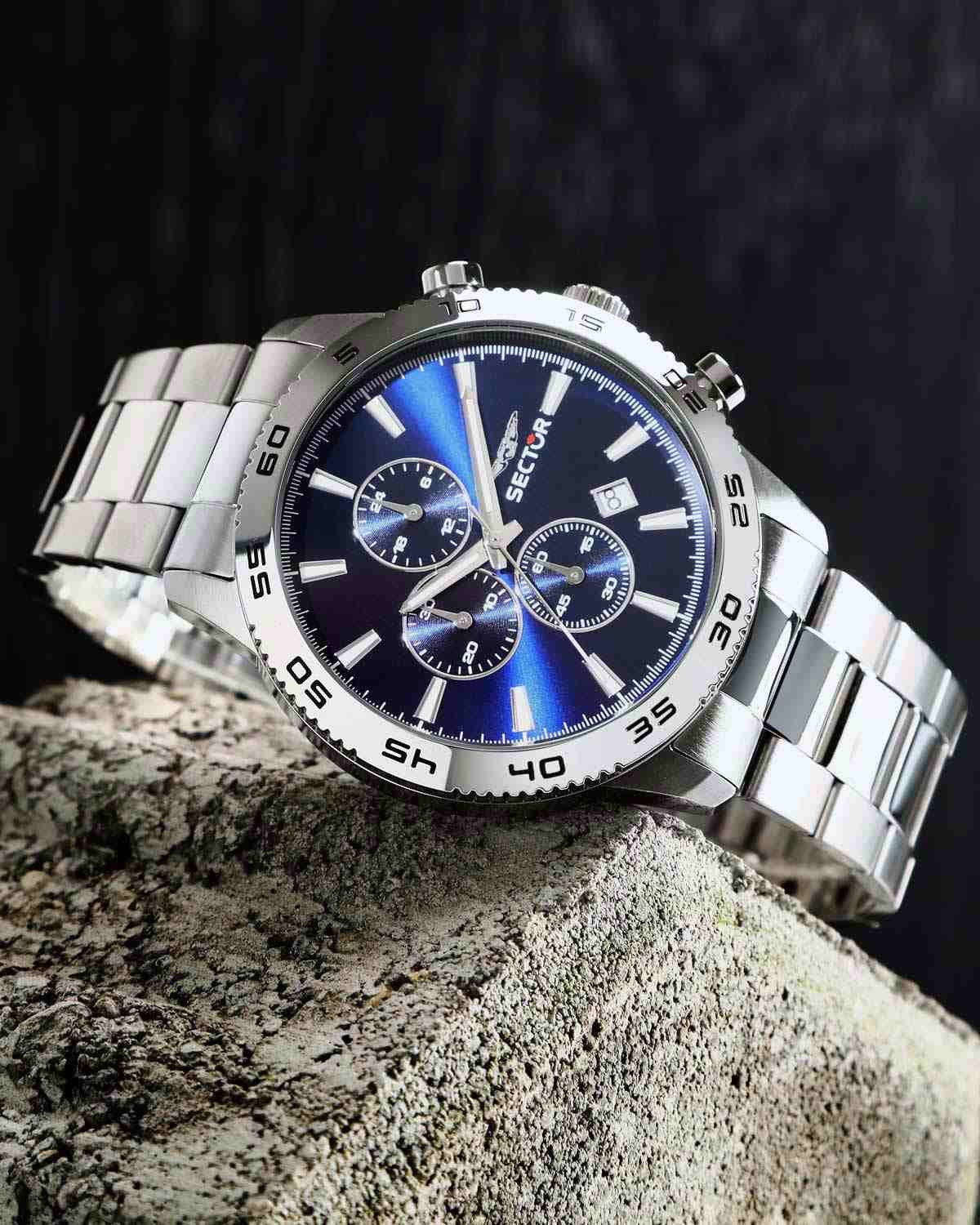 Ρολόι SECTOR 270 Chronograph Silver Stainless Steel Bracelet