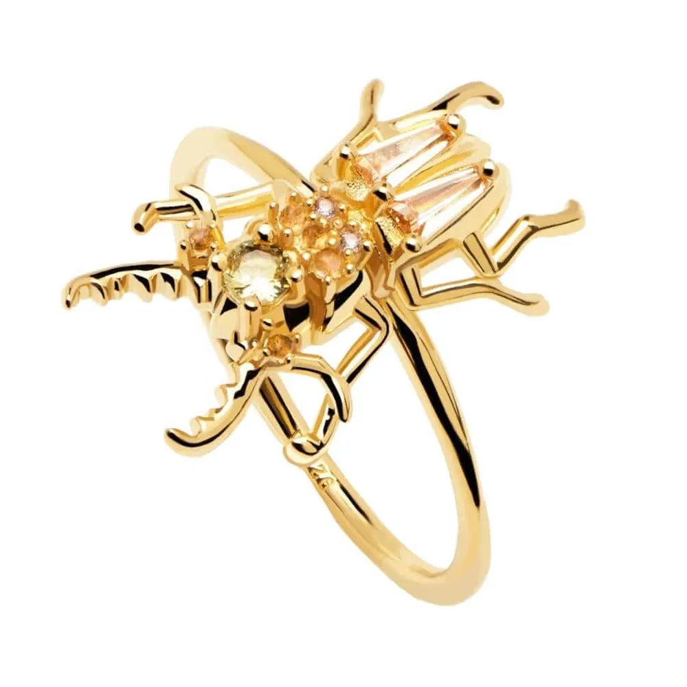 PD Paola Courage Beetle Gold Ring