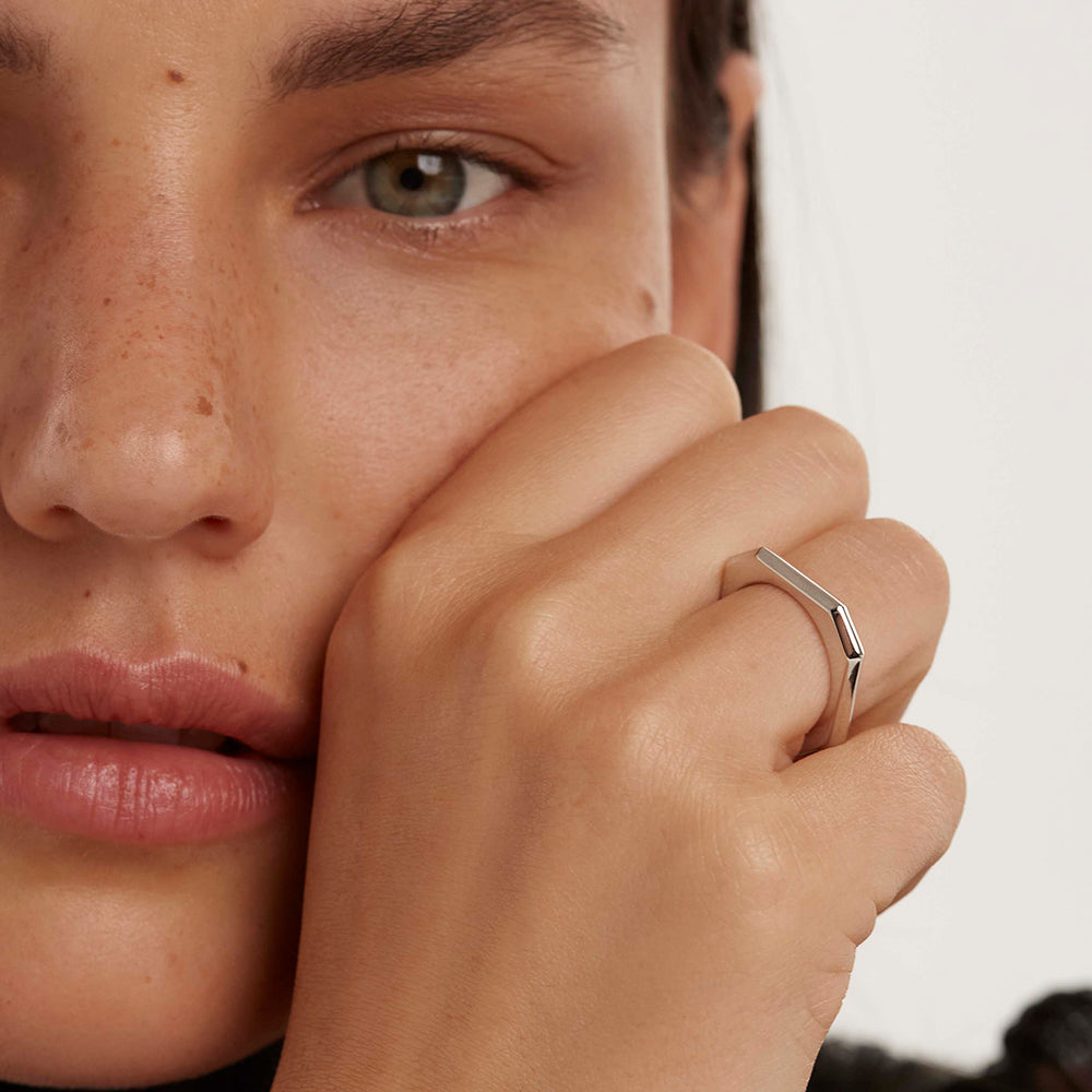 PD Paola Signature Link Silver Ring