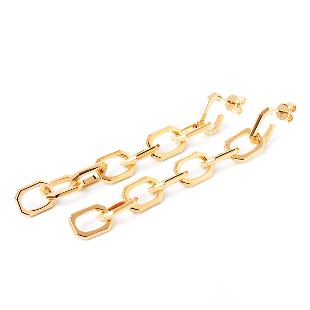 PDPaola Endless Signature Gold Earrings