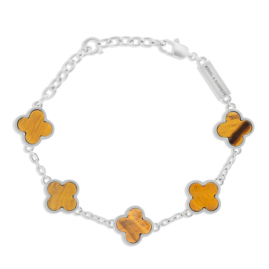Steel & Barnett Clover Bracelet - Tiger