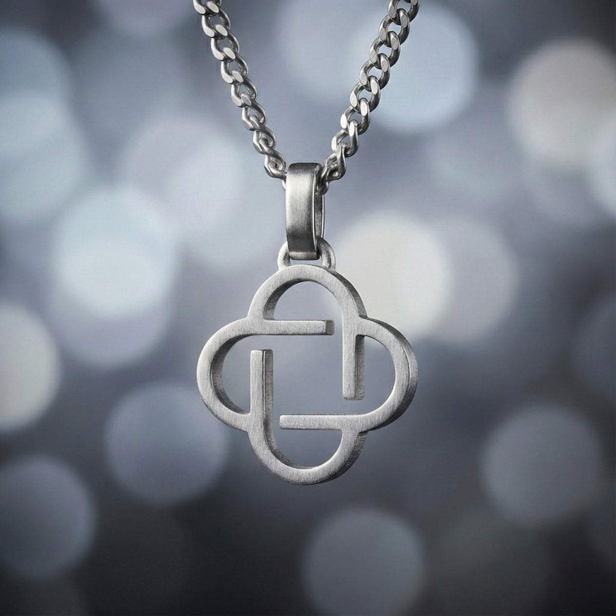 Steel & Barnett Clover Silver Adjustable Necklace N-CLO03
