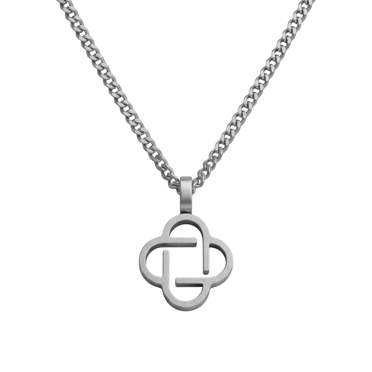 Steel & Barnett Clover Silver Adjustable Necklace N-CLO03